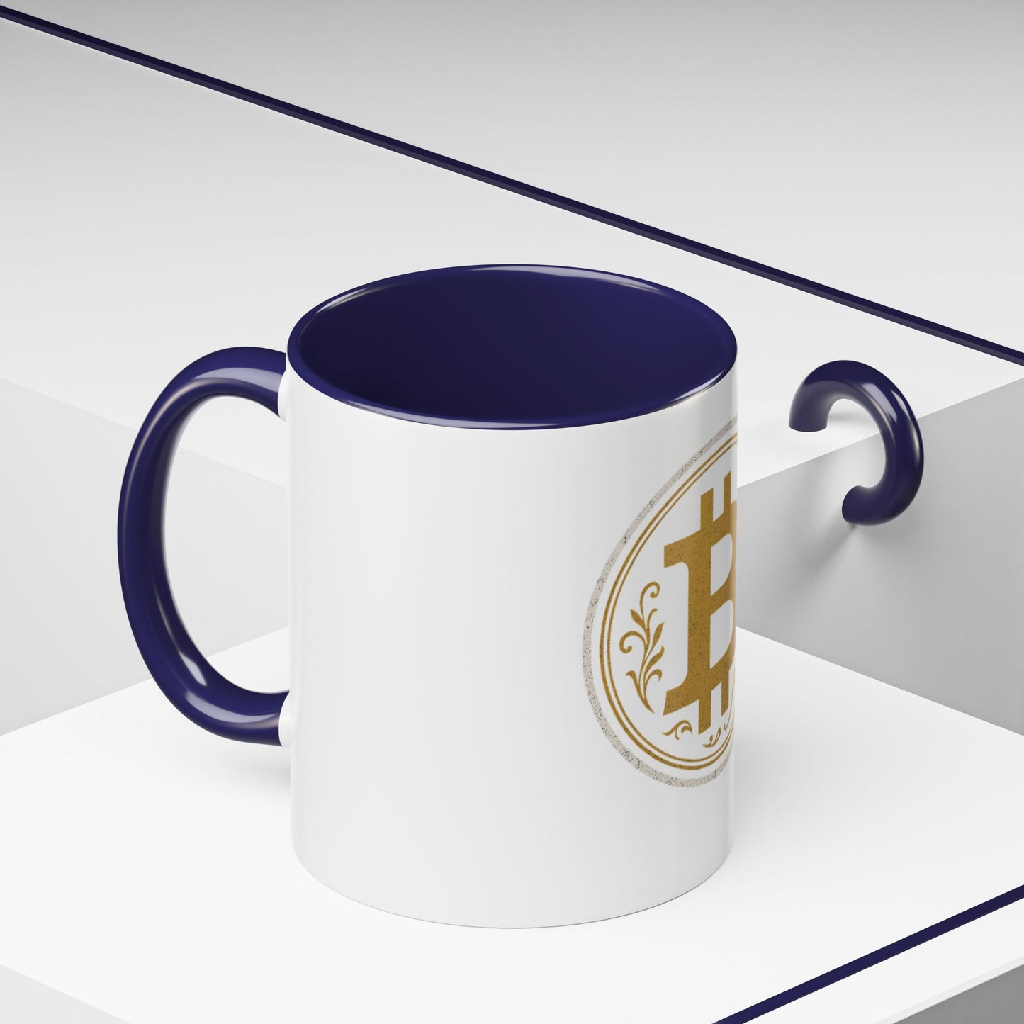 Bitcoin Accent Coffee Mug, Cryptocurrency Gift, Office Mug, Personalized Coffee Cup, Digital Currency Lover