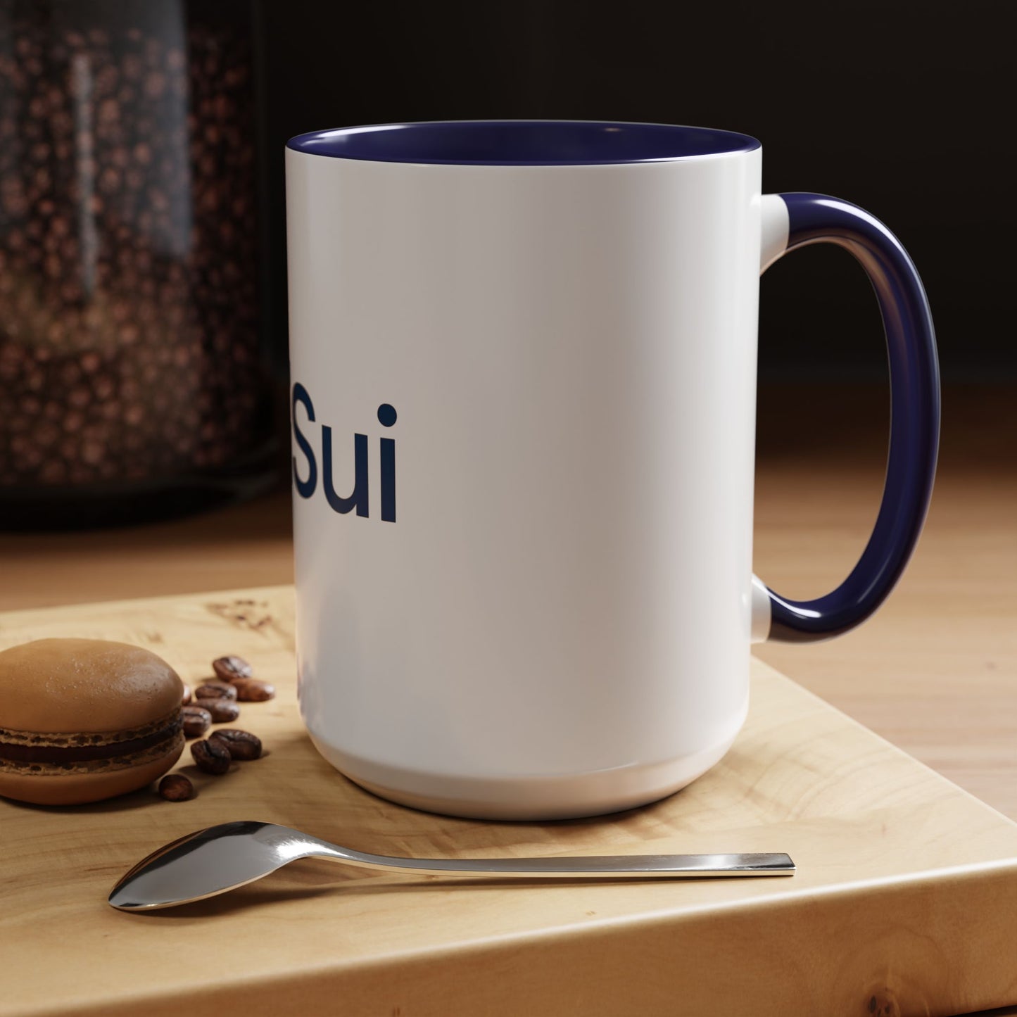 SUI Stylish Accent Coffee Mug - Unique Sui Logo Design, Perfect Gift for Coffee Lovers, Home, Office, or as a Fun Collectible