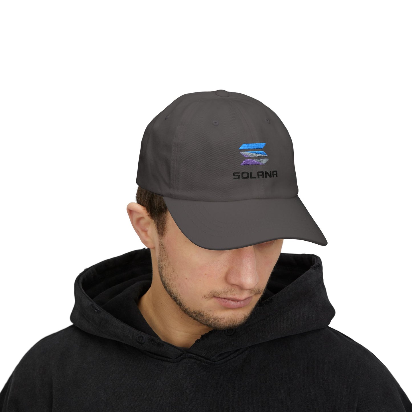 Solana Classic Dad Cap, Unisex Cap, Casual Headwear, Crypto Hat, Gift for Dads, Summer Accessory