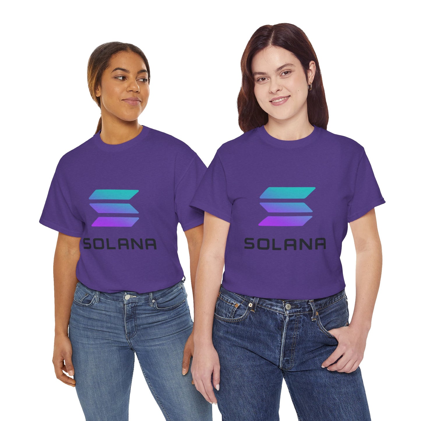 Solana Unisex Heavy Cotton Tee, Crypto Apparel, Gamer Shirt, Tech Enthusiast Wear, Unique Gift for Blockchain Lovers, Trending Fashion