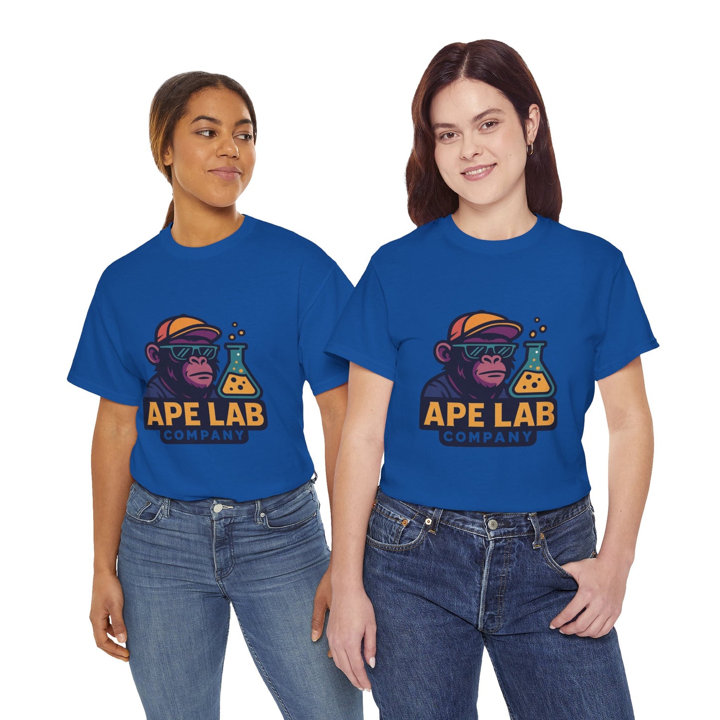 Ape Lab Company Unisex Heavy Cotton Tee - Fun and Stylish Tee for Science Lovers, Perfect for Casual Wear, Gifts, Birthdays, and Parties