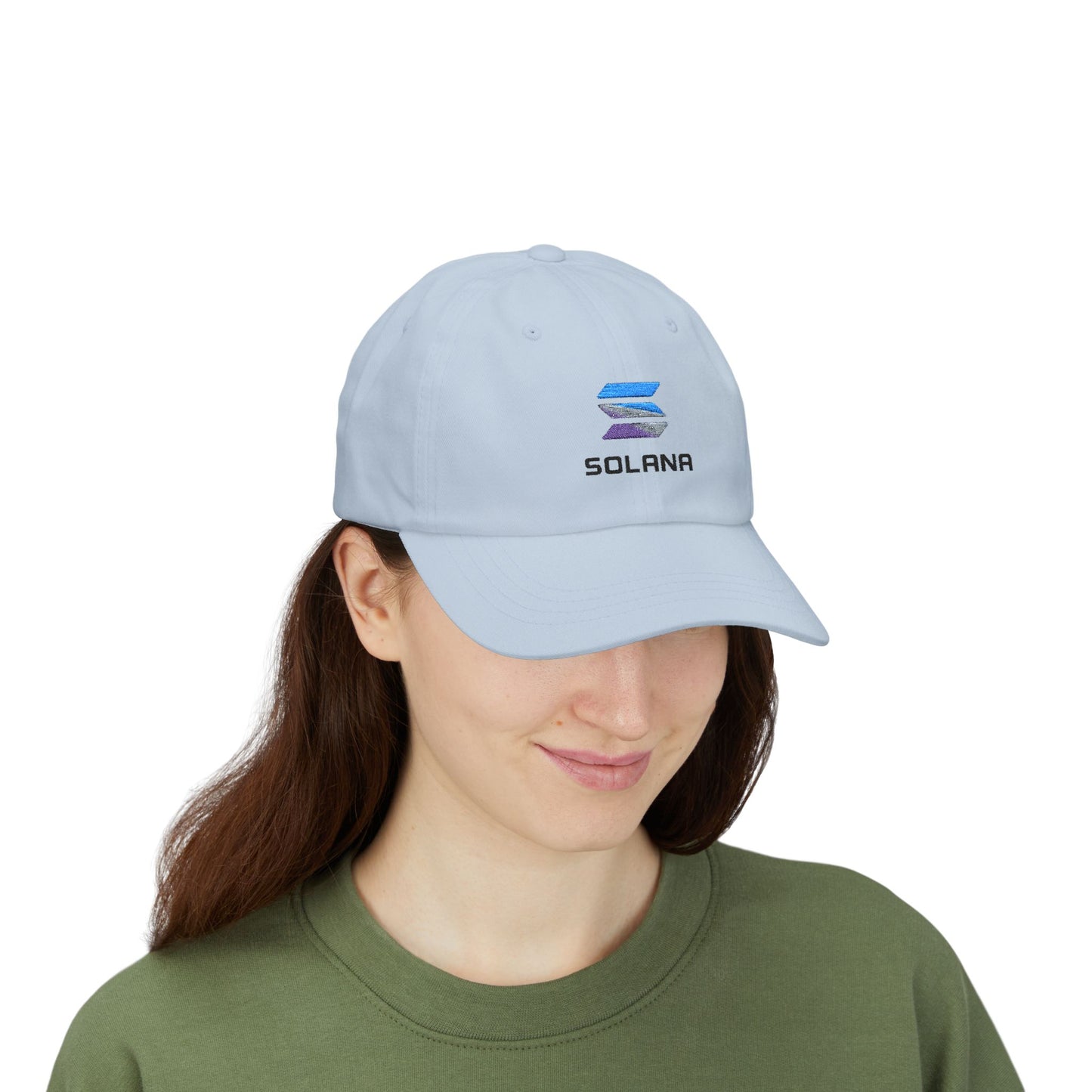 Solana Classic Dad Cap, Unisex Cap, Casual Headwear, Crypto Hat, Gift for Dads, Summer Accessory