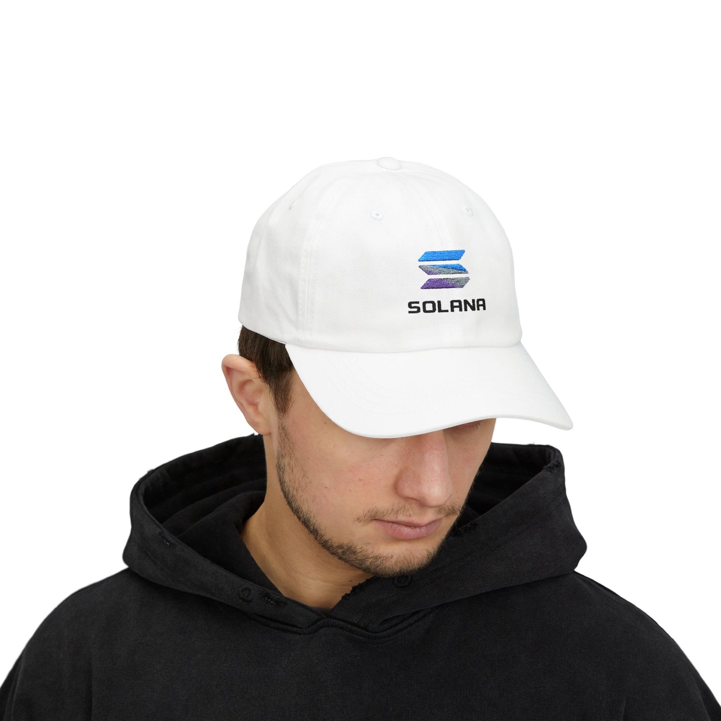 Solana Classic Dad Cap, Unisex Cap, Casual Headwear, Crypto Hat, Gift for Dads, Summer Accessory