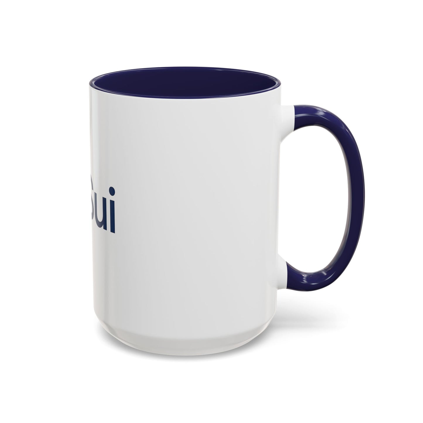 SUI Stylish Accent Coffee Mug - Unique Sui Logo Design, Perfect Gift for Coffee Lovers, Home, Office, or as a Fun Collectible