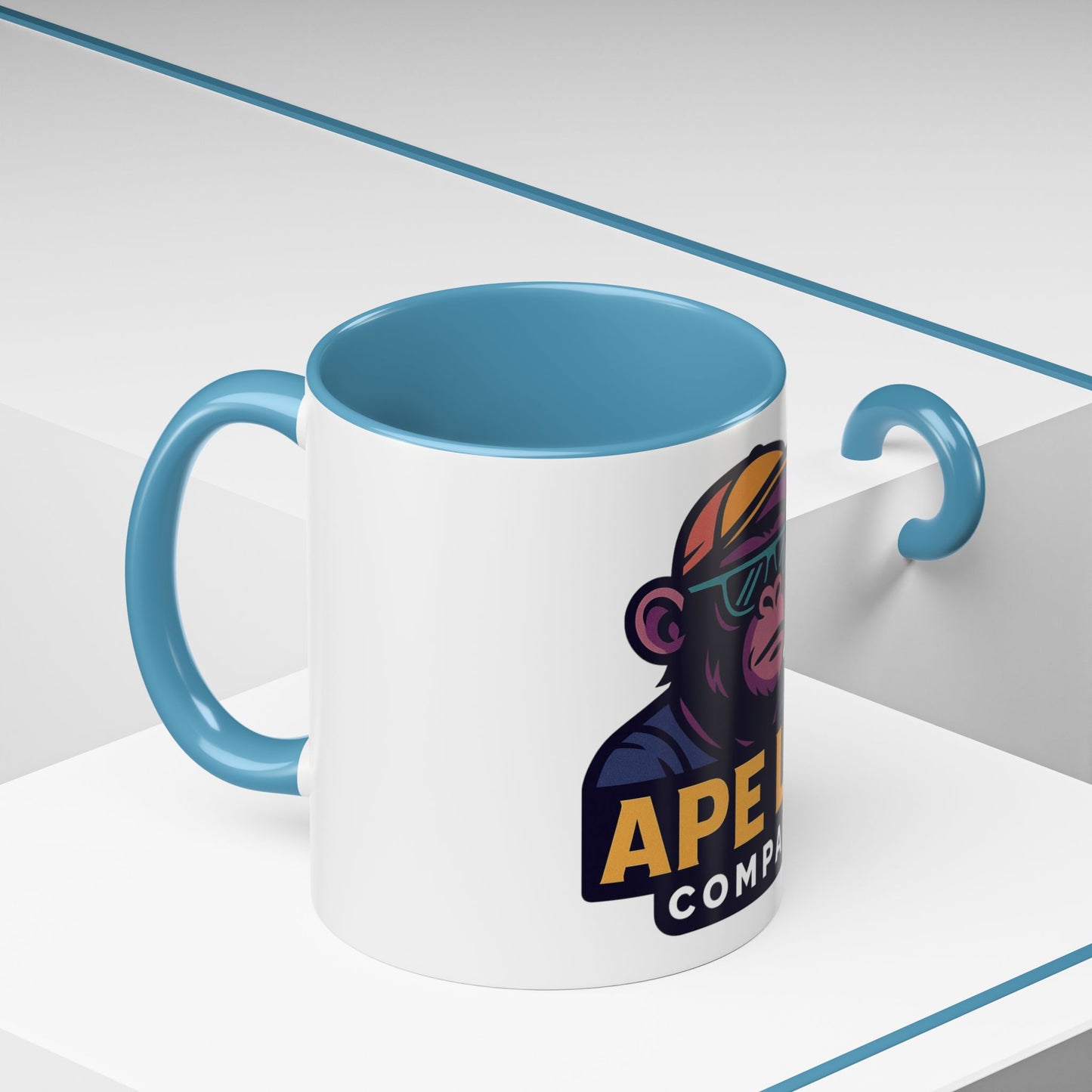 Ape Lab Accent Coffee Mug, Unique Gift, Scientist Drinkware, Birthday, Instant Collection, Office Decor, Customizable Design