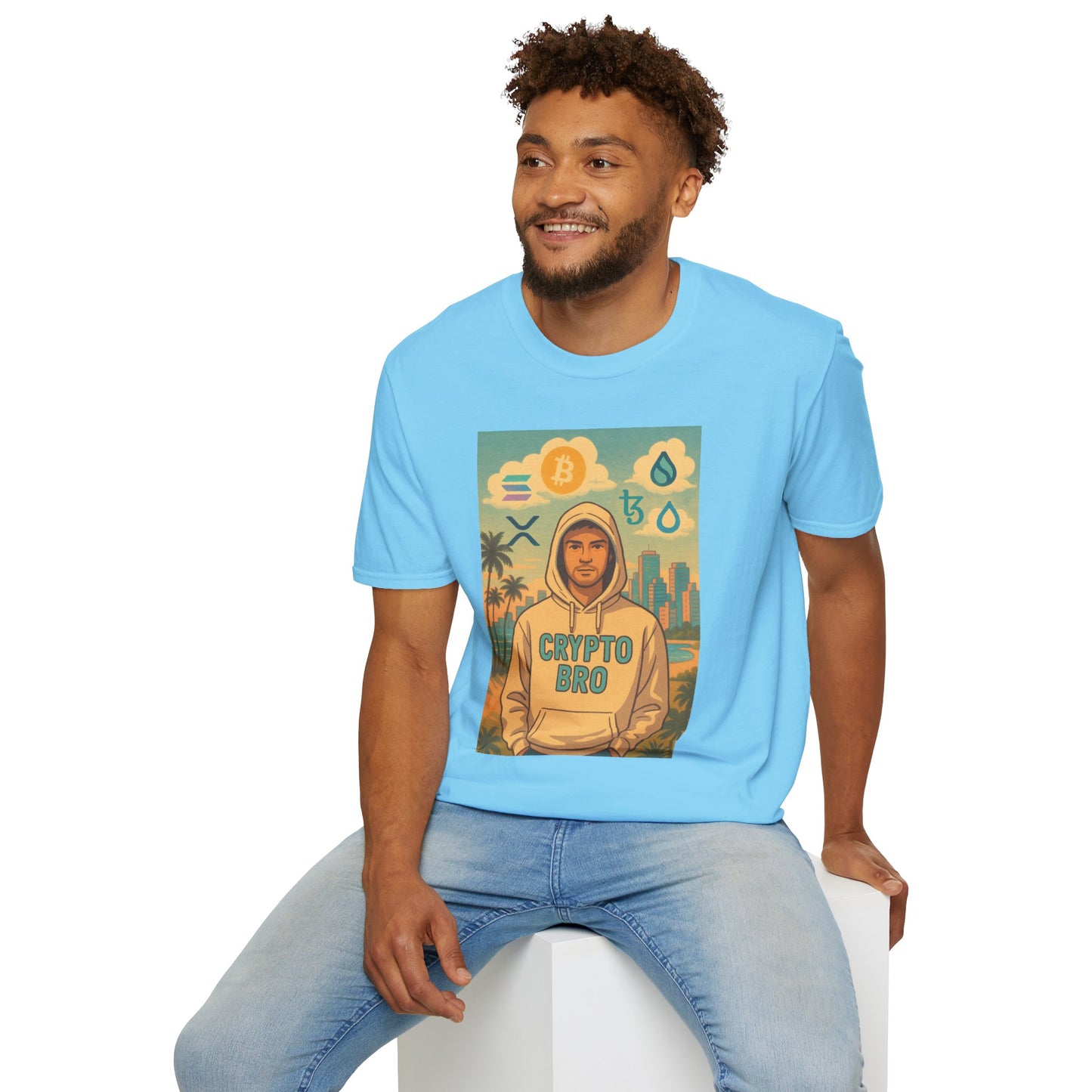 Crypto Bro Miami Unisex Softstyle T-Shirt