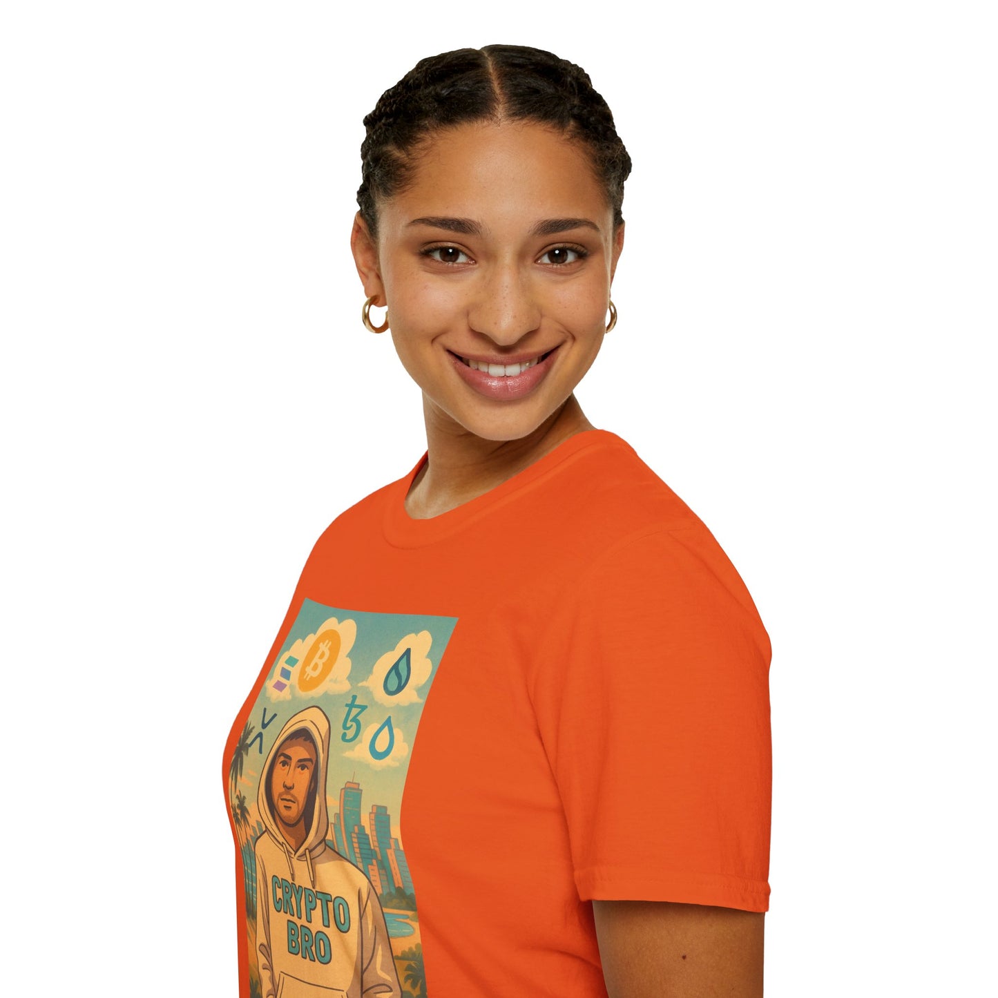 Crypto Bro Miami Unisex Softstyle T-Shirt