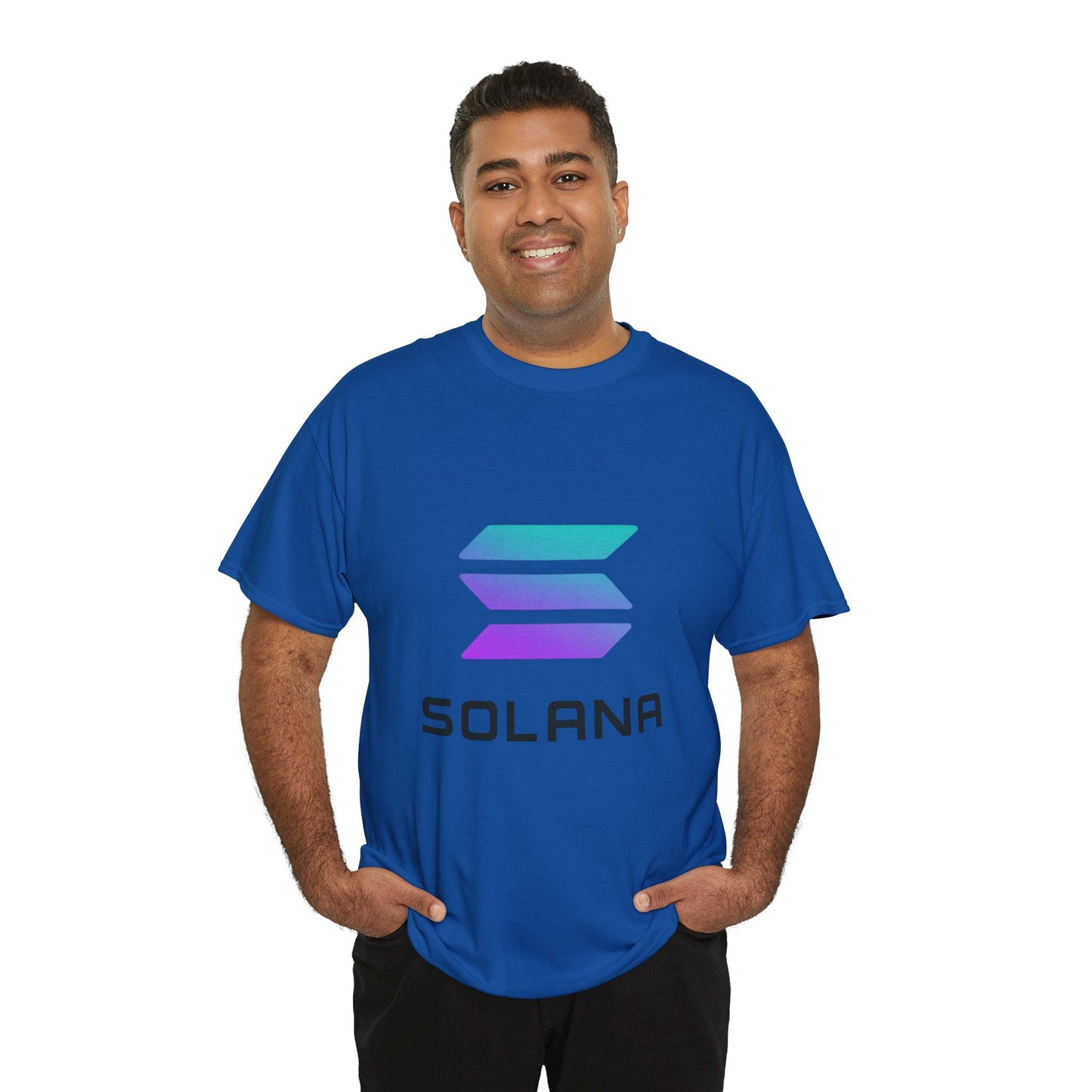 Solana Unisex Heavy Cotton Tee, Crypto Apparel, Gamer Shirt, Tech Enthusiast Wear, Unique Gift for Blockchain Lovers, Trending Fashion