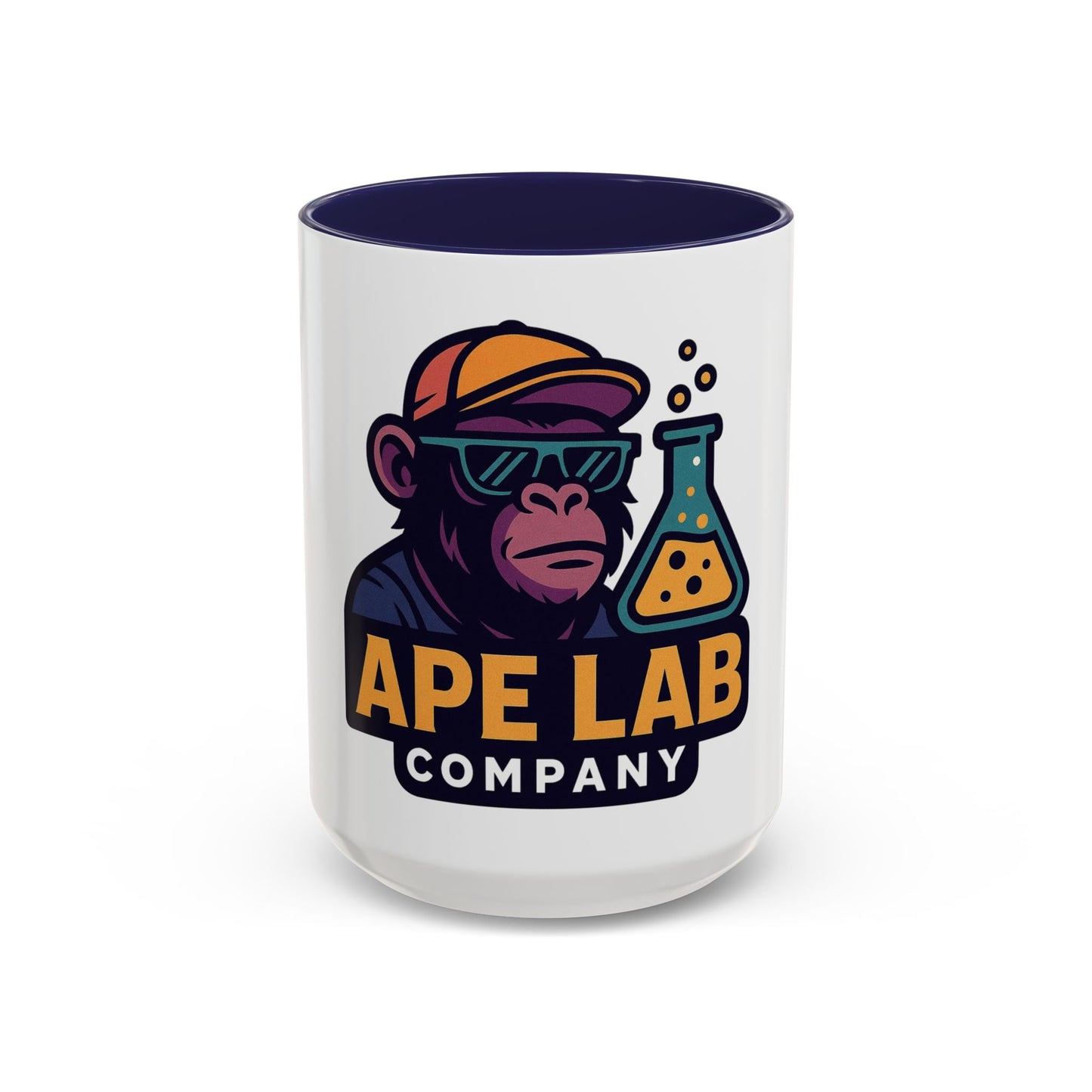 Ape Lab Accent Coffee Mug, Unique Gift, Scientist Drinkware, Birthday, Instant Collection, Office Decor, Customizable Design