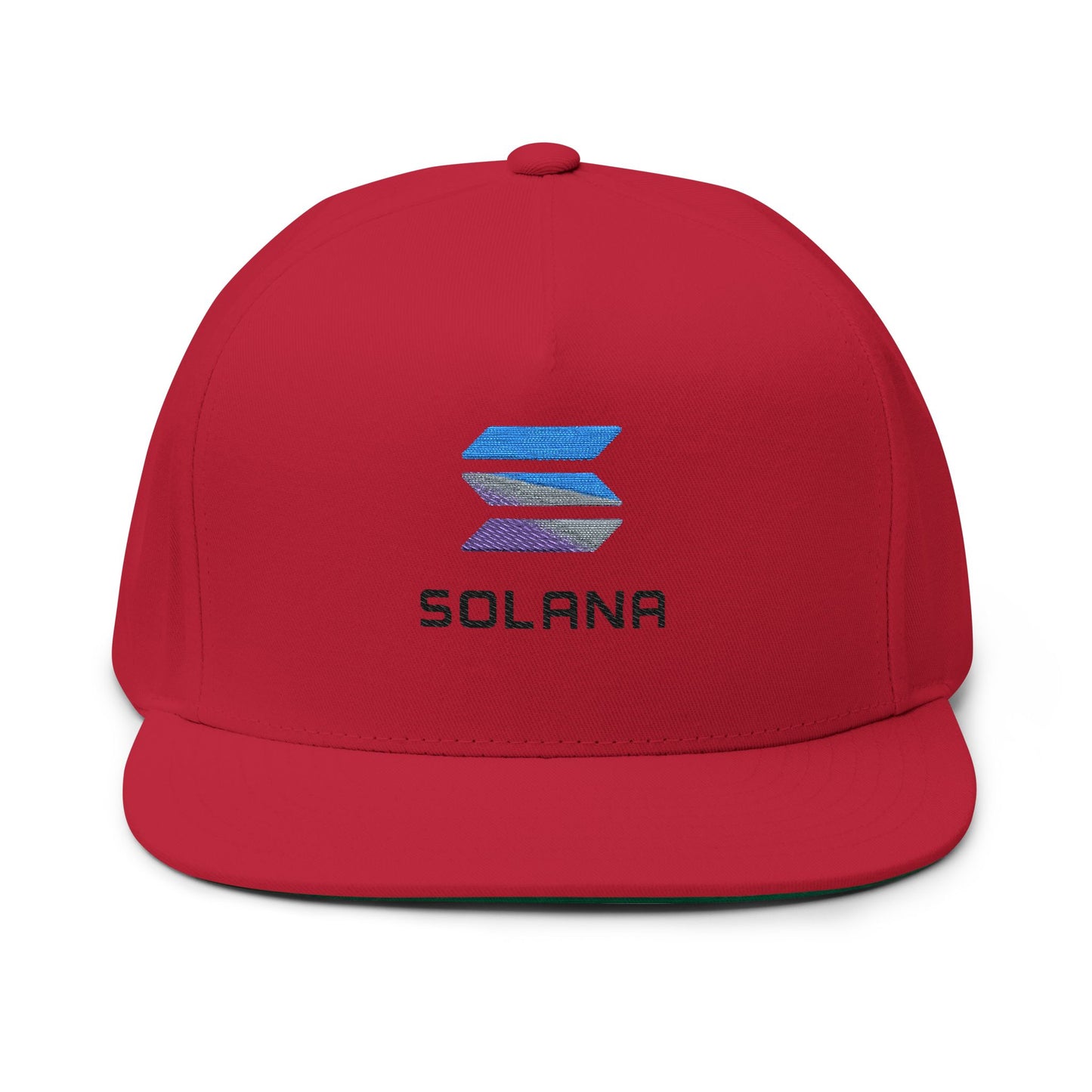 Solana Stylish Flat Bill Cap with Embroidery for Trendsetters, Unique Gift, Streetwear Accessory, Fashion Statement, Cool Headwear