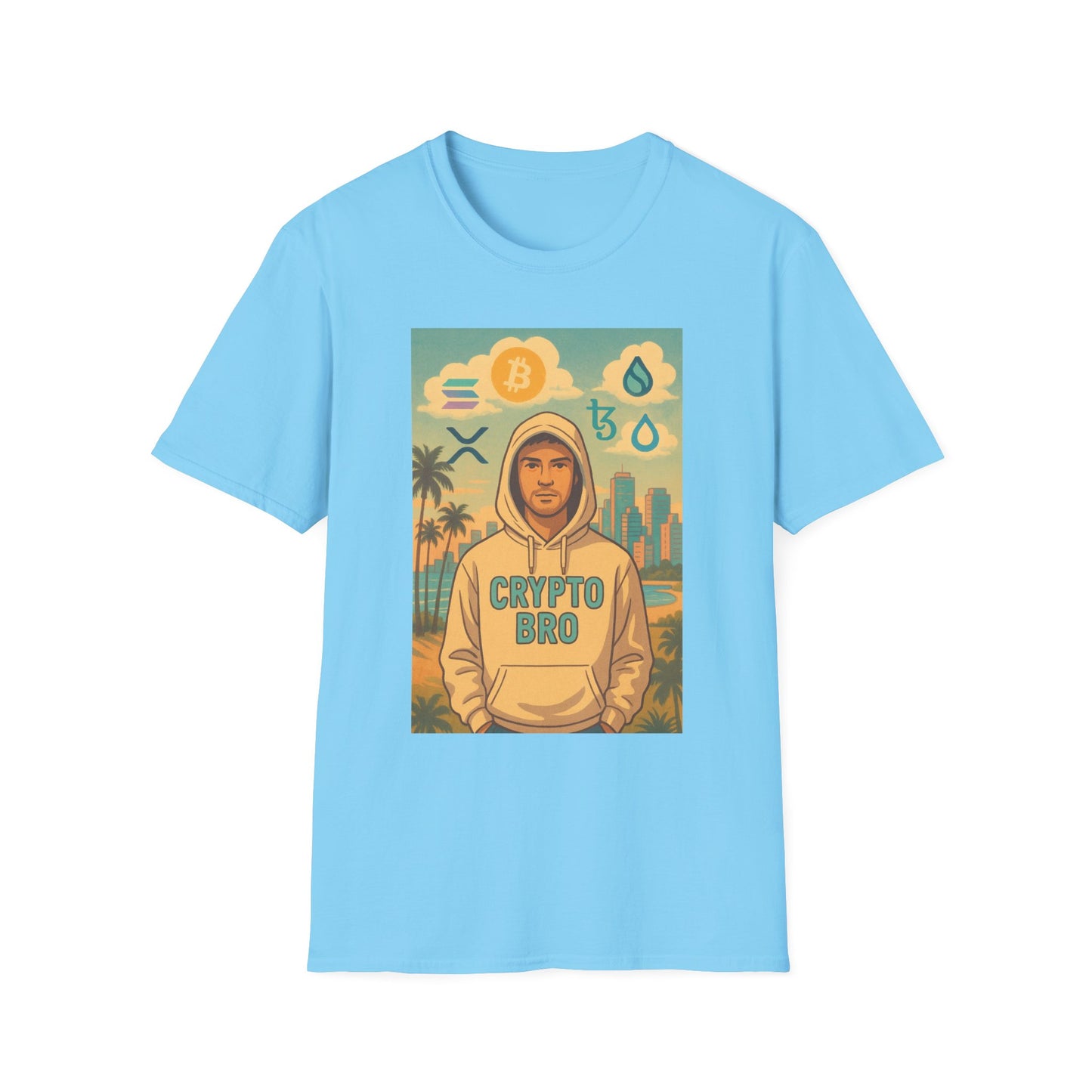 Crypto Bro Miami Unisex Softstyle T-Shirt