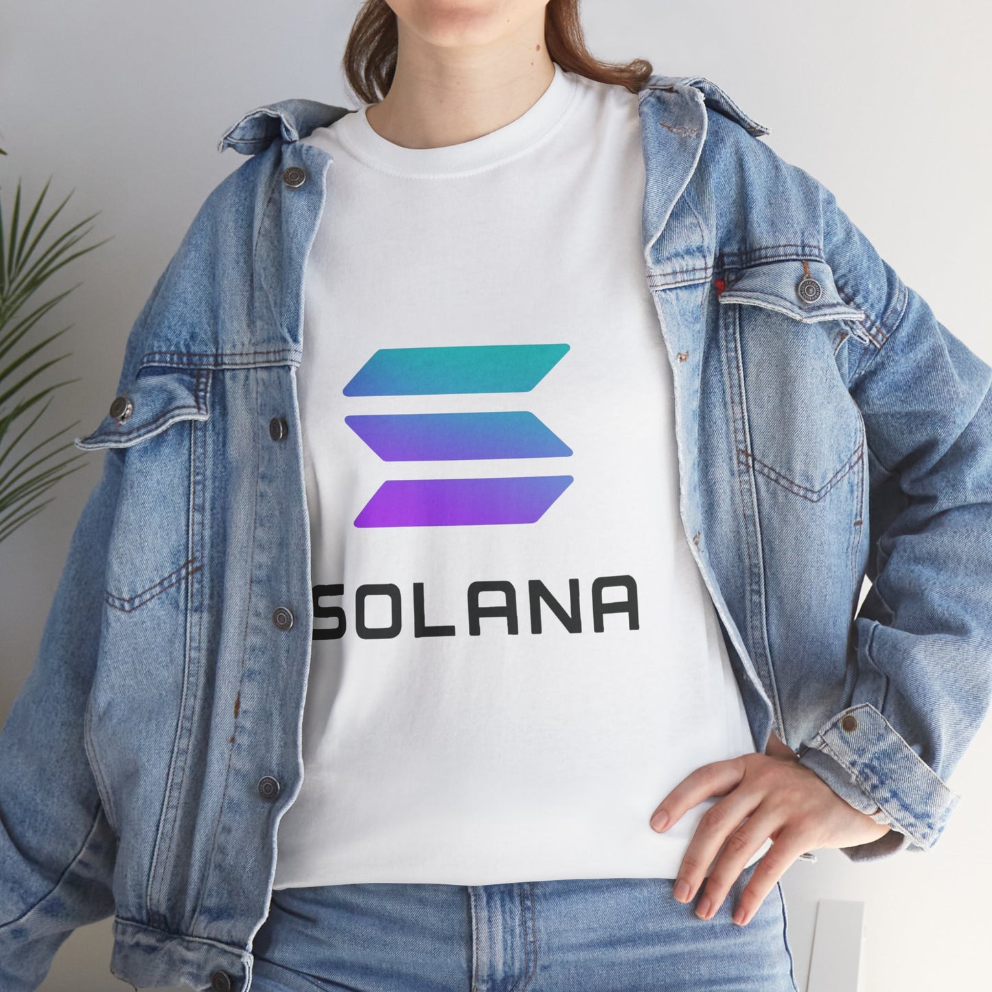Solana Unisex Heavy Cotton Tee, Crypto Apparel, Gamer Shirt, Tech Enthusiast Wear, Unique Gift for Blockchain Lovers, Trending Fashion