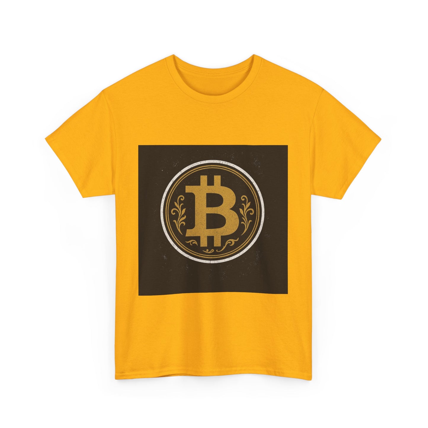 Bitcoin Graphic Tee, Unisex Heavy Cotton T-Shirt, Cryptocurrency Apparel, Bitcoin Lover Gift, Trendy Bitcoin Shirt