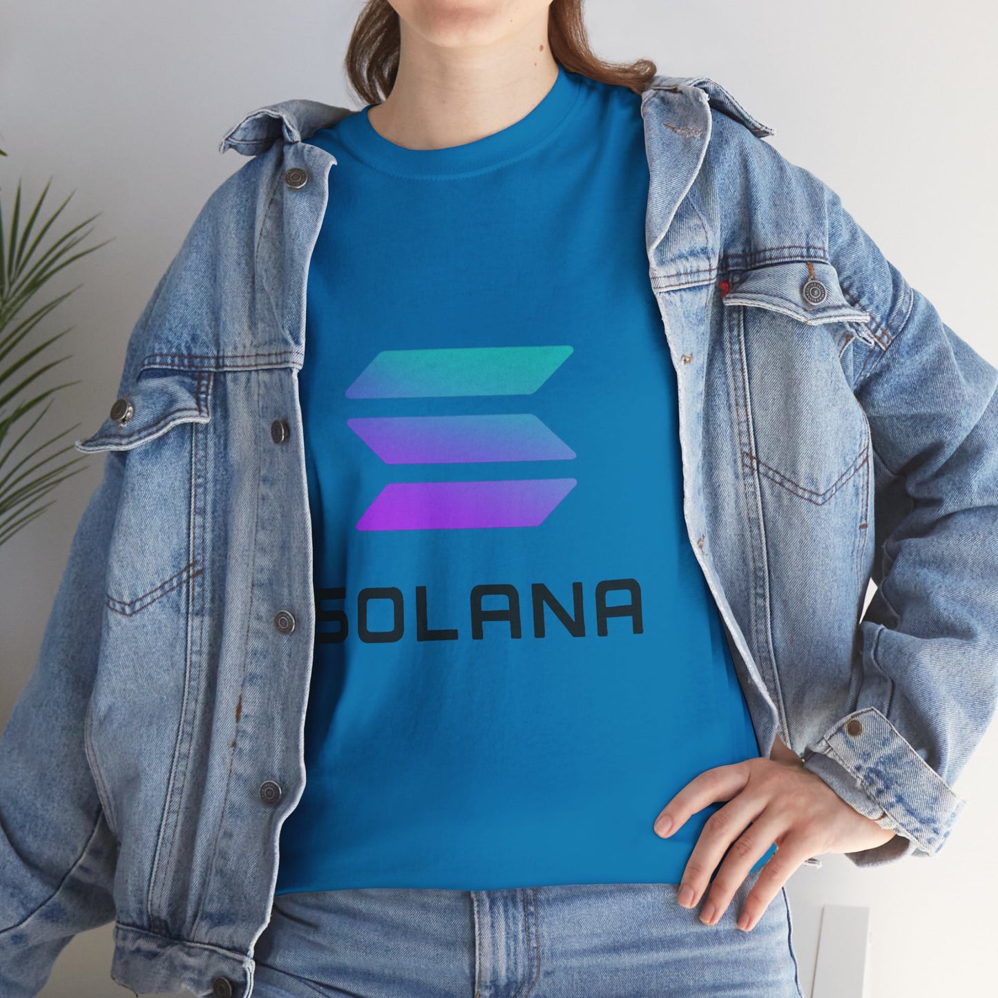 Solana Unisex Heavy Cotton Tee, Crypto Apparel, Gamer Shirt, Tech Enthusiast Wear, Unique Gift for Blockchain Lovers, Trending Fashion