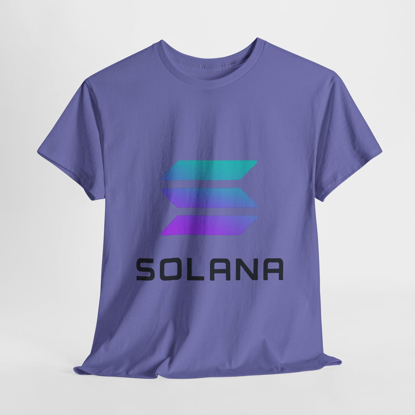 Solana Unisex Heavy Cotton Tee, Crypto Apparel, Gamer Shirt, Tech Enthusiast Wear, Unique Gift for Blockchain Lovers, Trending Fashion