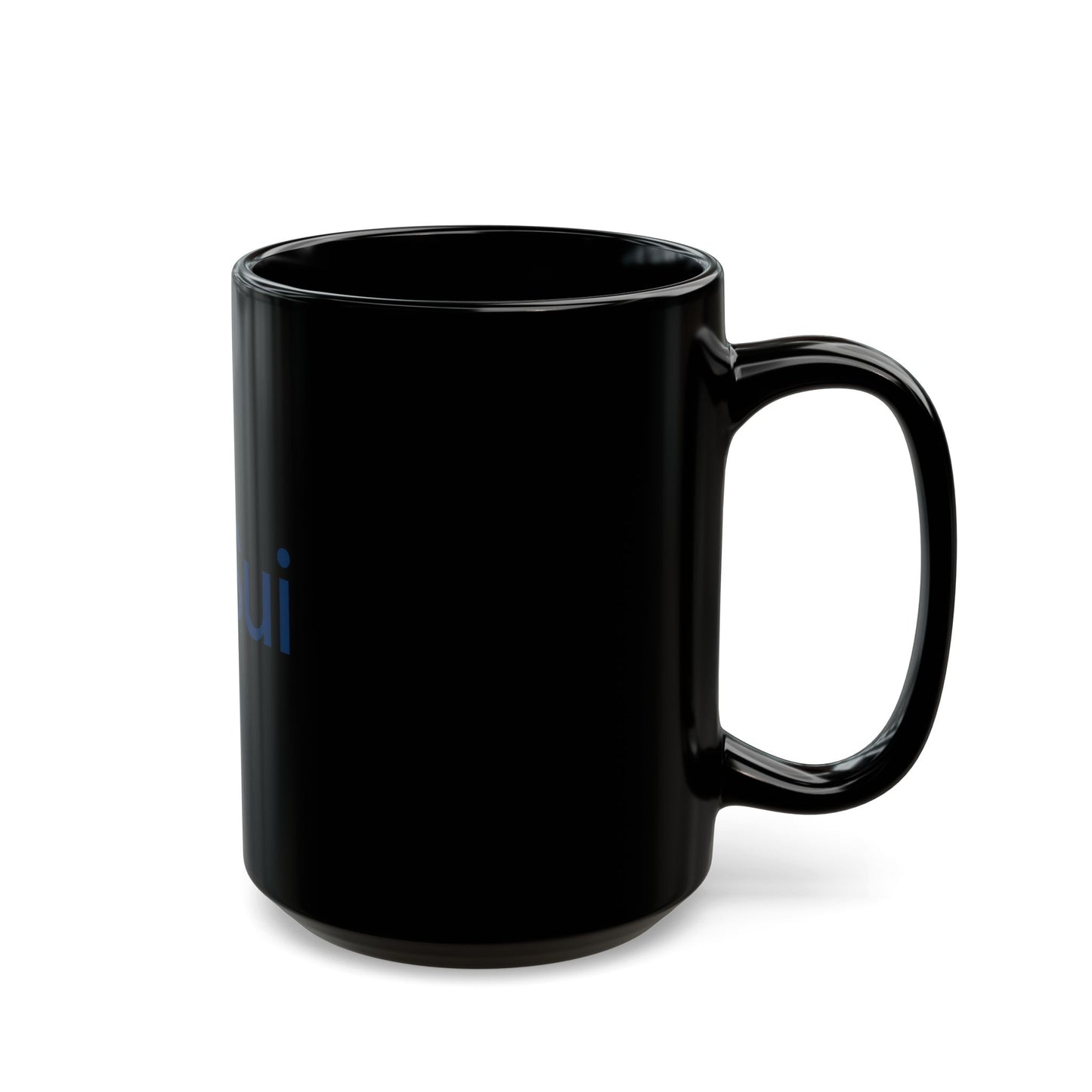 SUI Black Ceramic Mug with 'Sui' Logo - Perfect Gift for Coffee Lovers, Tea Drinkers, Office Use, Birthdays, Housewarming