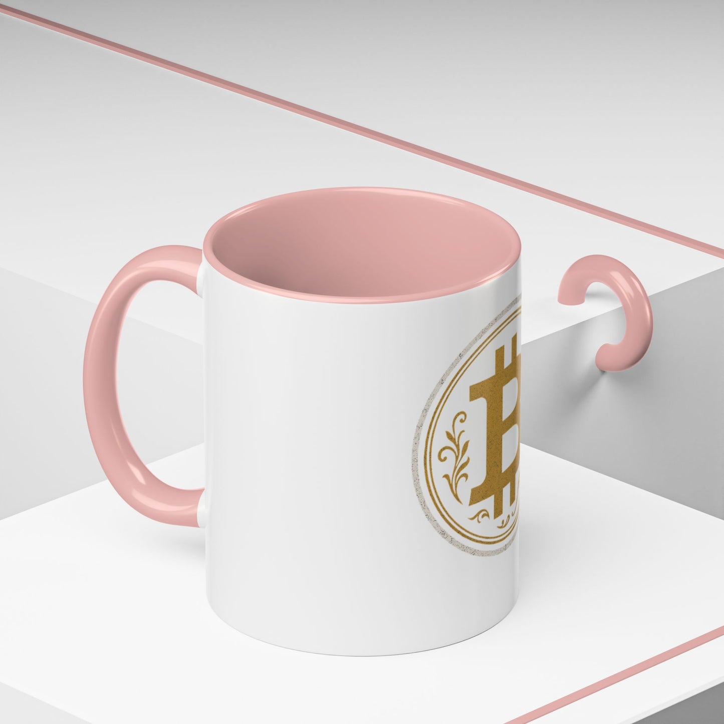 Bitcoin Accent Coffee Mug, Cryptocurrency Gift, Office Mug, Personalized Coffee Cup, Digital Currency Lover