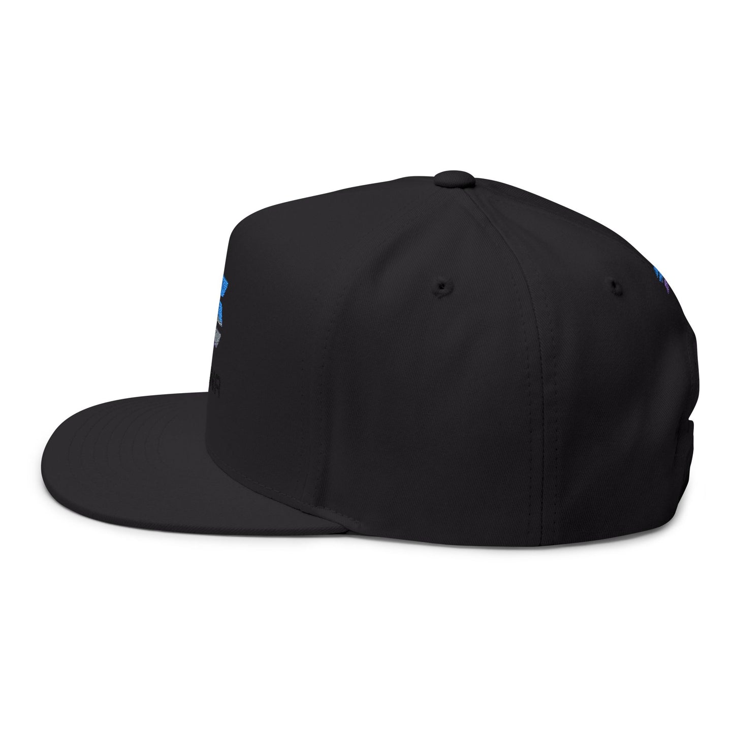 Solana Stylish Flat Bill Cap with Embroidery for Trendsetters, Unique Gift, Streetwear Accessory, Fashion Statement, Cool Headwear