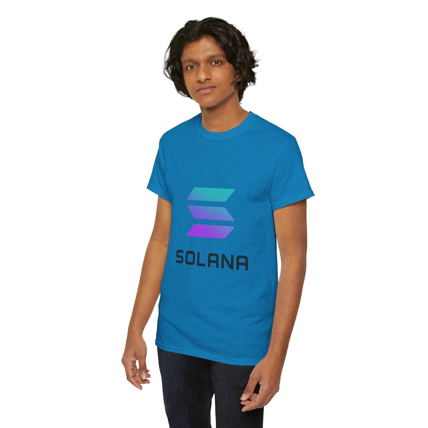 Solana Unisex Heavy Cotton Tee, Crypto Apparel, Gamer Shirt, Tech Enthusiast Wear, Unique Gift for Blockchain Lovers, Trending Fashion