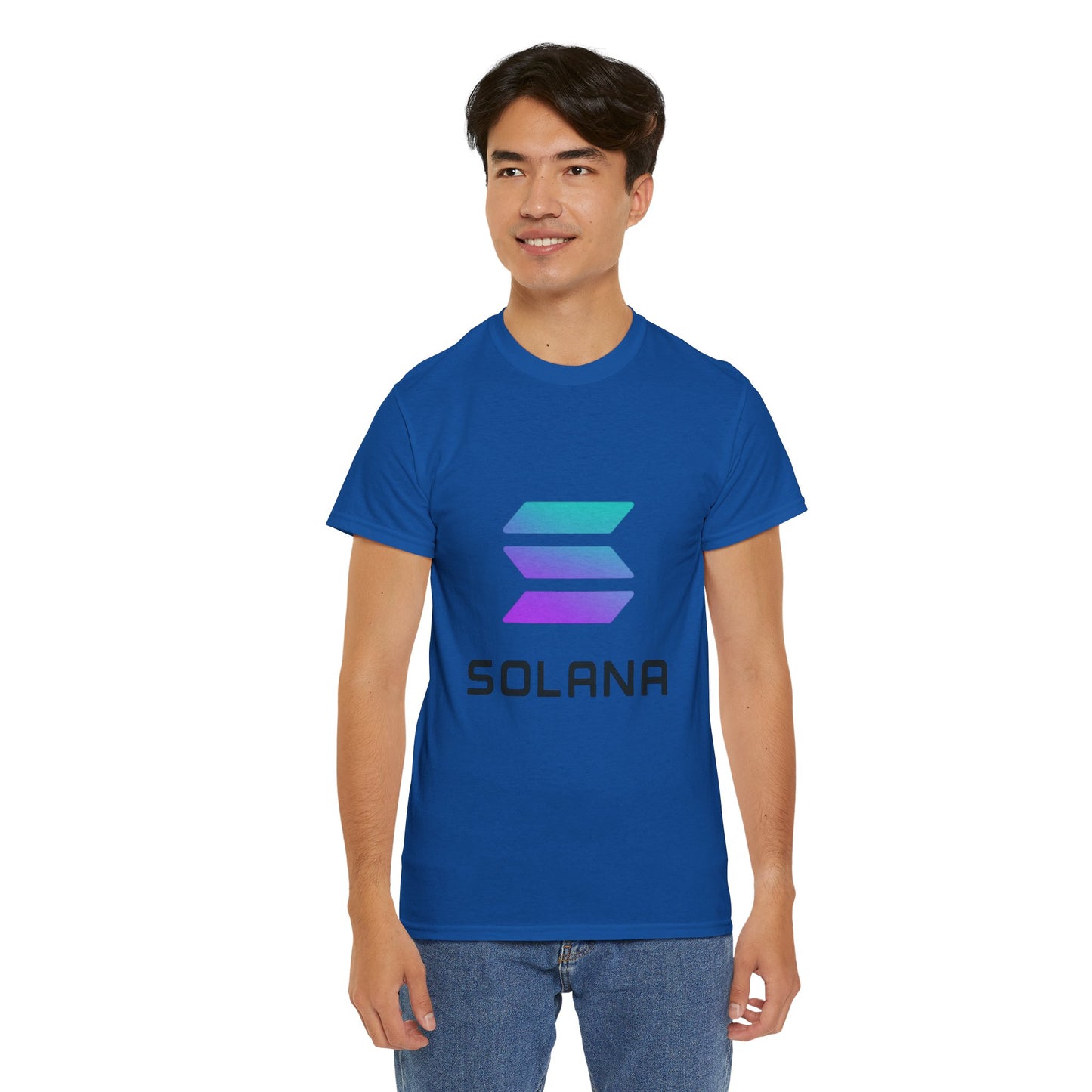 Solana Unisex Heavy Cotton Tee, Crypto Apparel, Gamer Shirt, Tech Enthusiast Wear, Unique Gift for Blockchain Lovers, Trending Fashion