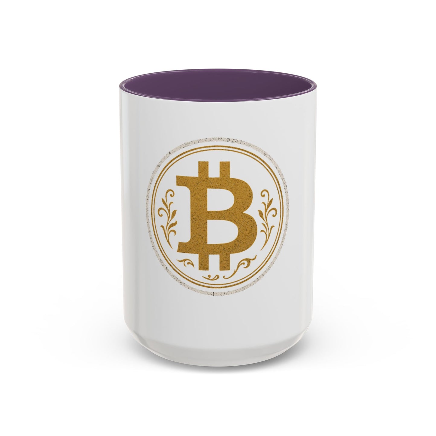 Bitcoin Accent Coffee Mug, Cryptocurrency Gift, Office Mug, Personalized Coffee Cup, Digital Currency Lover