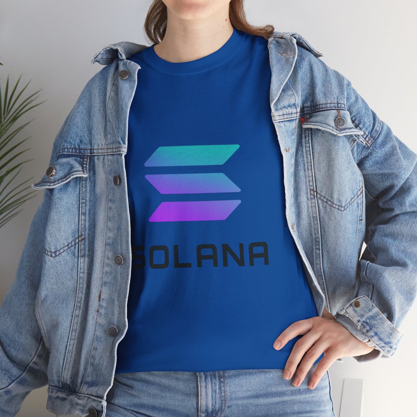 Solana Unisex Heavy Cotton Tee, Crypto Apparel, Gamer Shirt, Tech Enthusiast Wear, Unique Gift for Blockchain Lovers, Trending Fashion