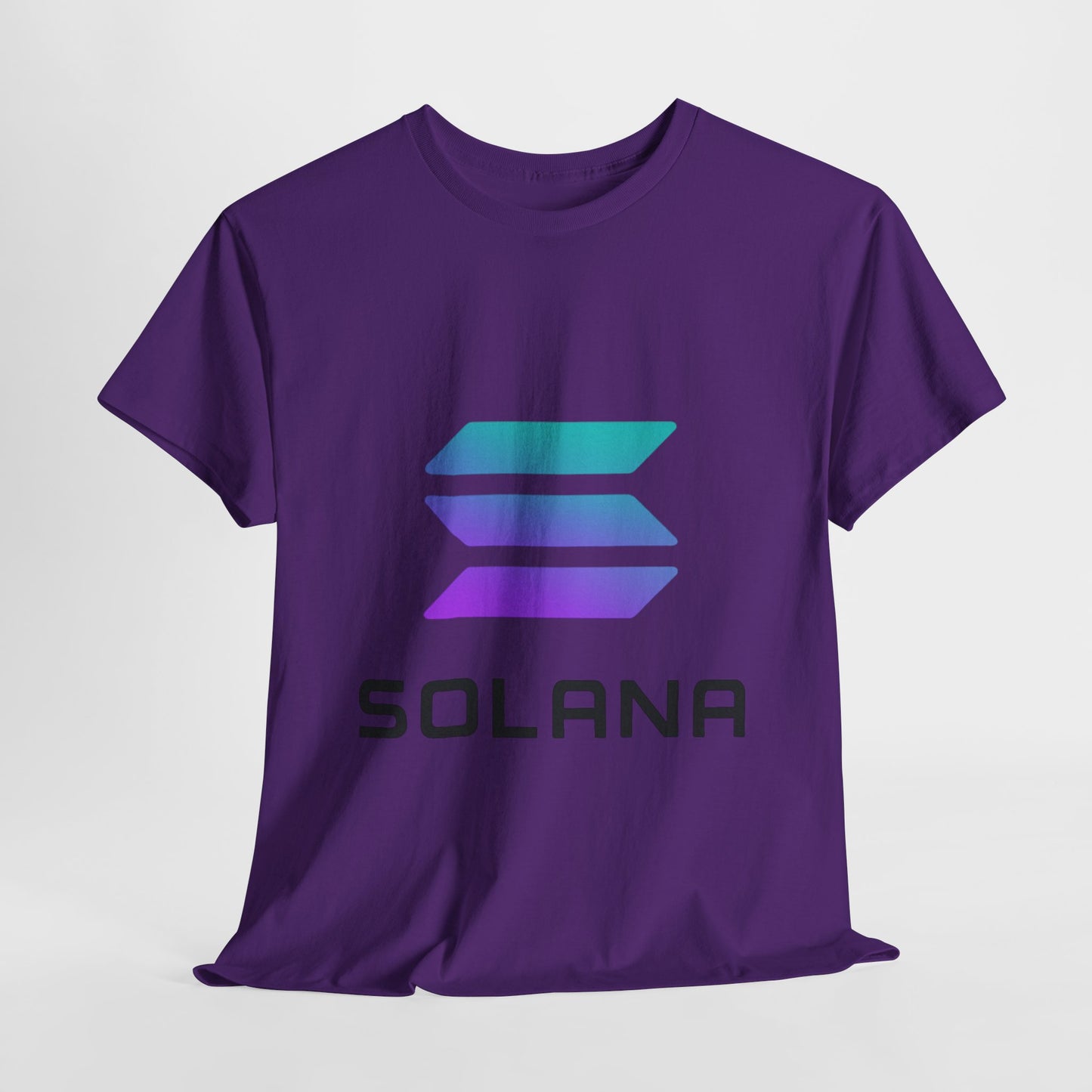 Solana Unisex Heavy Cotton Tee, Crypto Apparel, Gamer Shirt, Tech Enthusiast Wear, Unique Gift for Blockchain Lovers, Trending Fashion