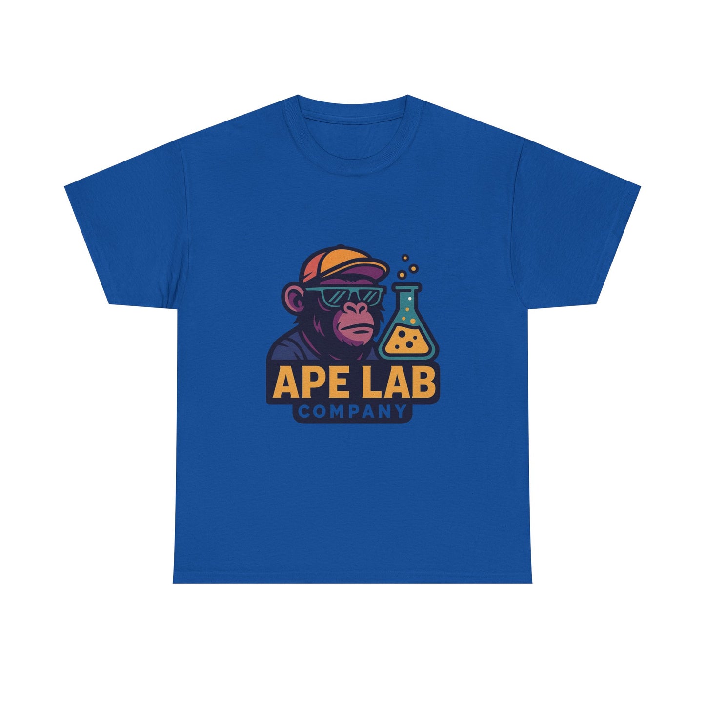 Ape Lab Company Unisex Heavy Cotton Tee - Fun and Stylish Tee for Science Lovers, Perfect for Casual Wear, Gifts, Birthdays, and Parties