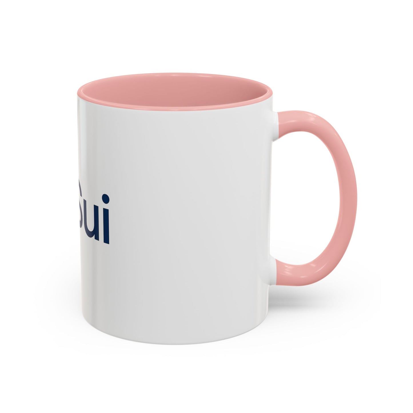 SUI Stylish Accent Coffee Mug - Unique Sui Logo Design, Perfect Gift for Coffee Lovers, Home, Office, or as a Fun Collectible