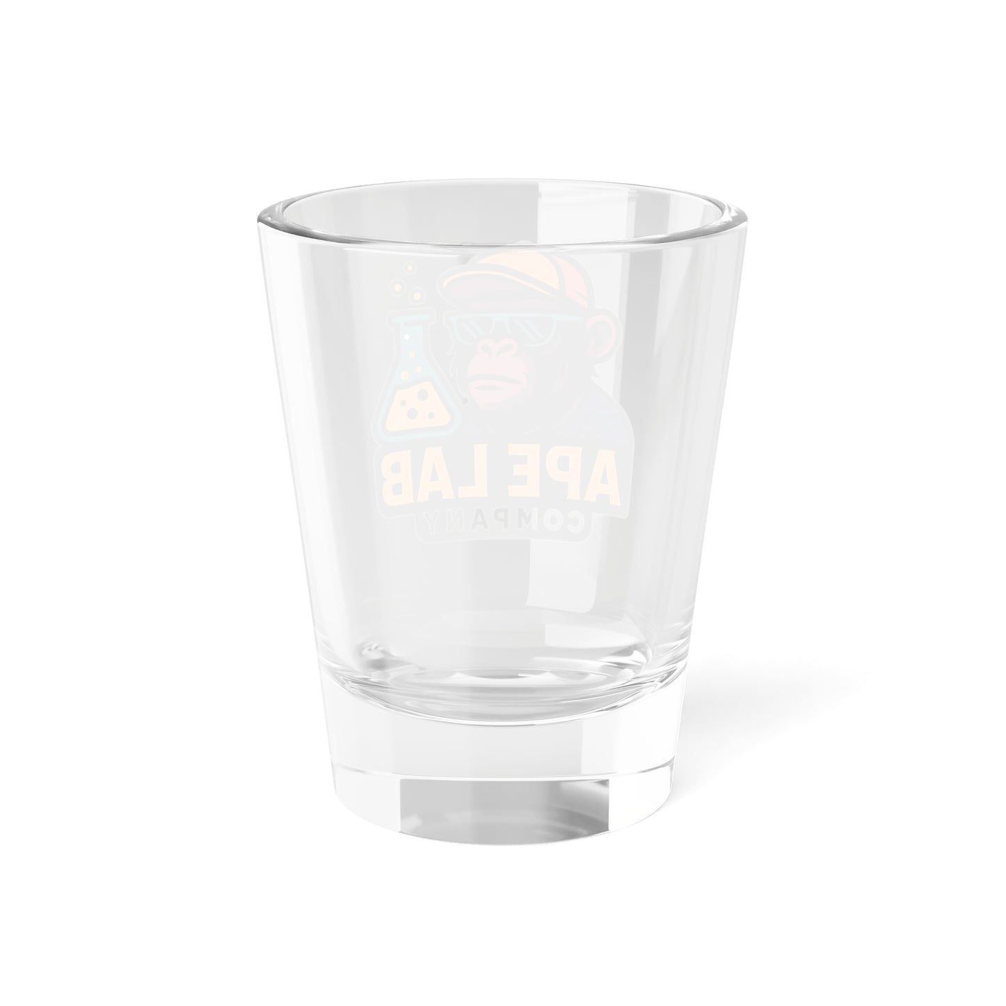 Ape Lab Company Shot Glass, Fun Party Favor, Unique Gift for Science Lovers, College Graduation, Barware for Celebrations
