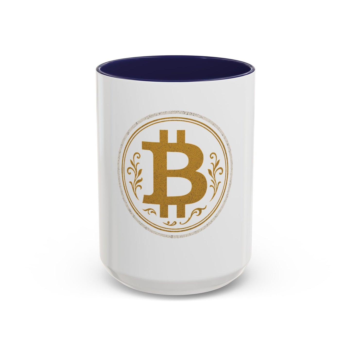 Bitcoin Accent Coffee Mug, Cryptocurrency Gift, Office Mug, Personalized Coffee Cup, Digital Currency Lover