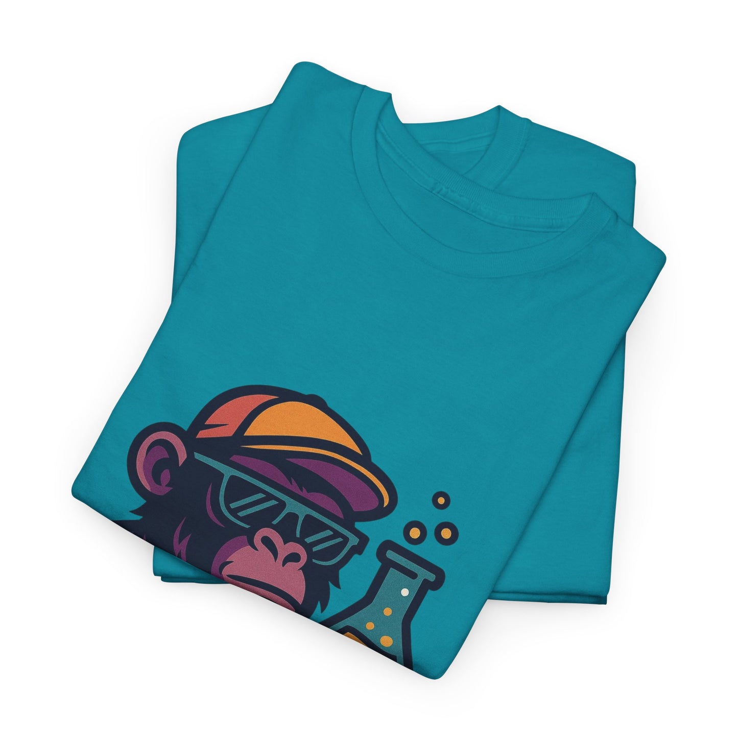 Ape Lab Company Unisex Heavy Cotton Tee - Fun and Stylish Tee for Science Lovers, Perfect for Casual Wear, Gifts, Birthdays, and Parties