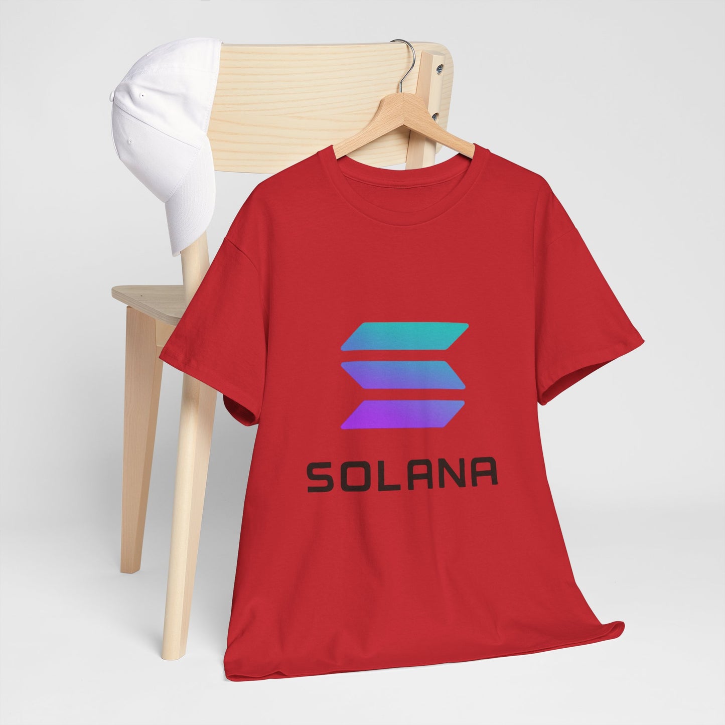 Solana Unisex Heavy Cotton Tee, Crypto Apparel, Gamer Shirt, Tech Enthusiast Wear, Unique Gift for Blockchain Lovers, Trending Fashion