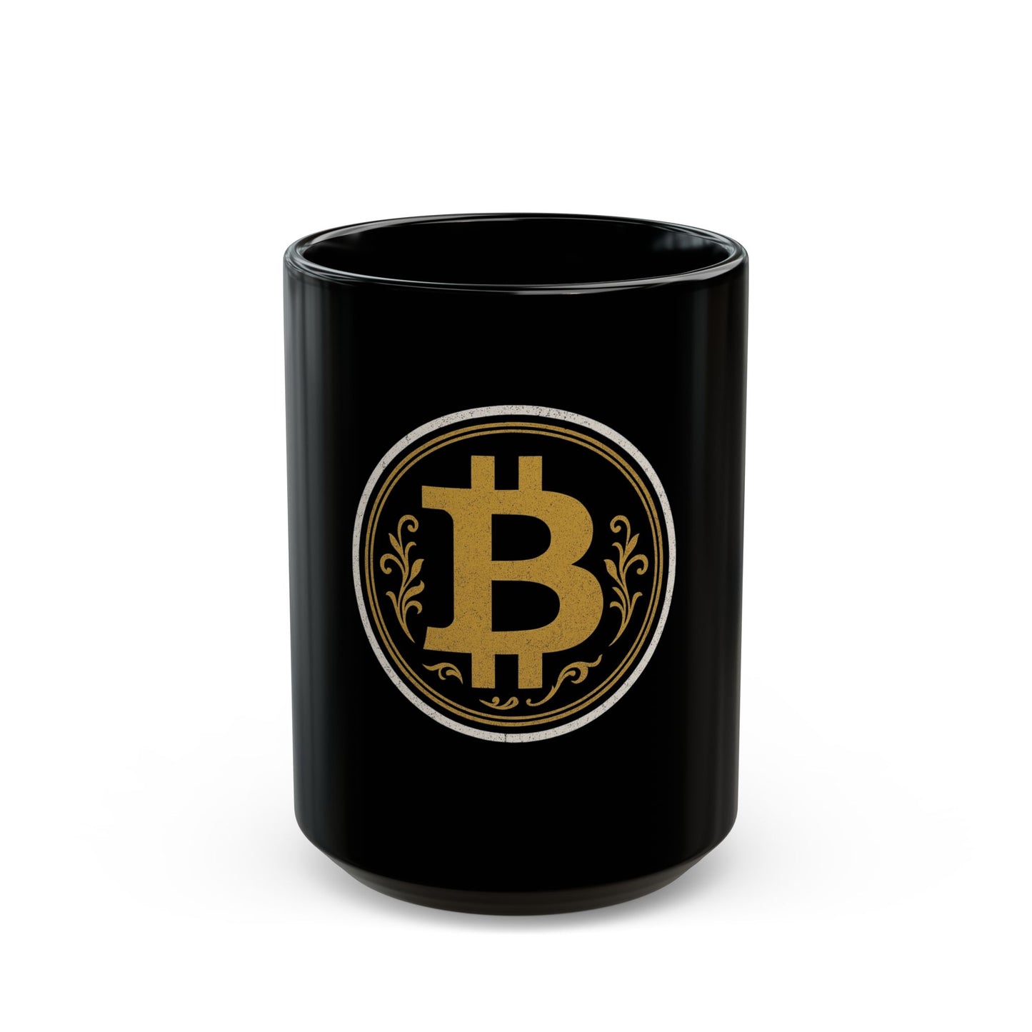 Bitcoin Black Mug - Perfect Gift for Crypto Enthusiasts, Coffee Lovers, Unique Promotional Item, Collector's Mug, Blockchain Lover's Cup