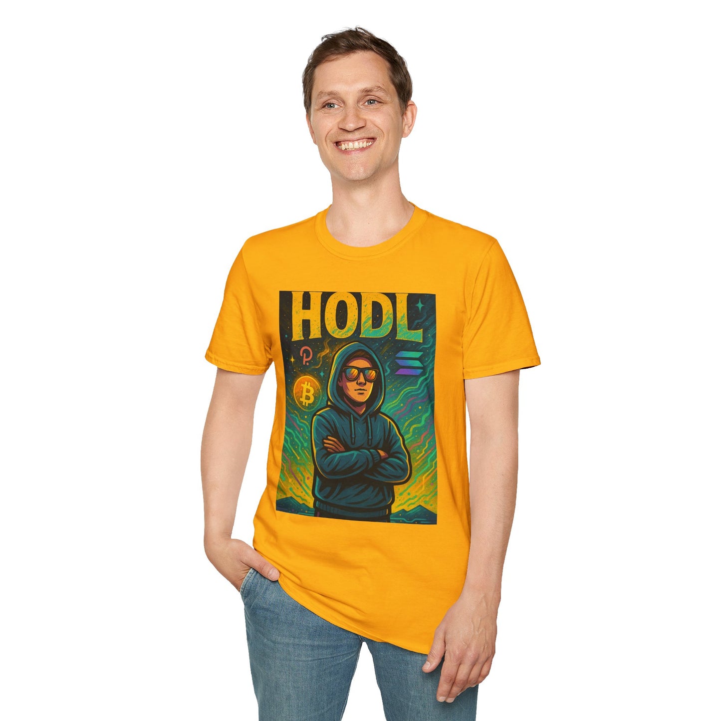 Unisex Crypto-HODL T-Shirt, Bitcoin Merch, Gift for Crypto Enthusiasts, Trendy Graphic Tee, Cool Crypto Apparel