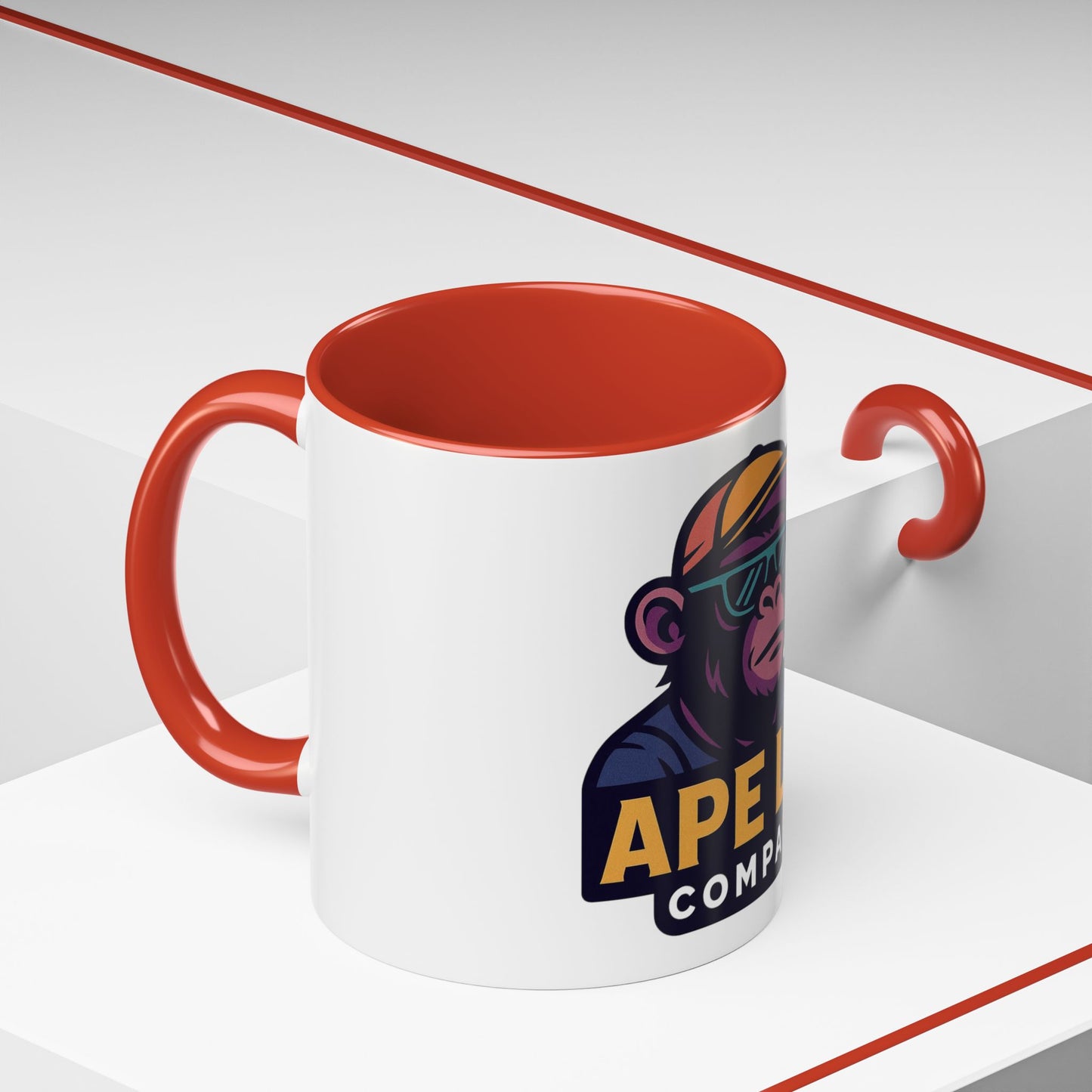 Ape Lab Accent Coffee Mug, Unique Gift, Scientist Drinkware, Birthday, Instant Collection, Office Decor, Customizable Design