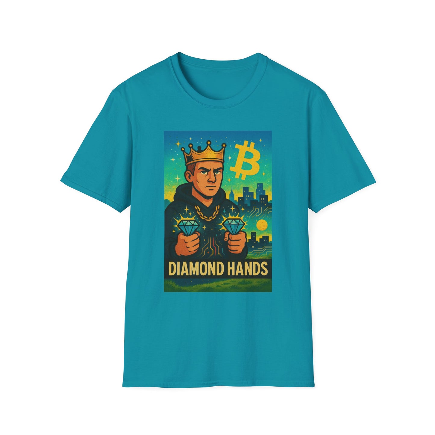 Crypto Enthusiast Unisex T-Shirt - "Diamond Hands" Funny Bitcoin Tee, Gift for Investors, Meme Shirt, Crypto Lover Apparel