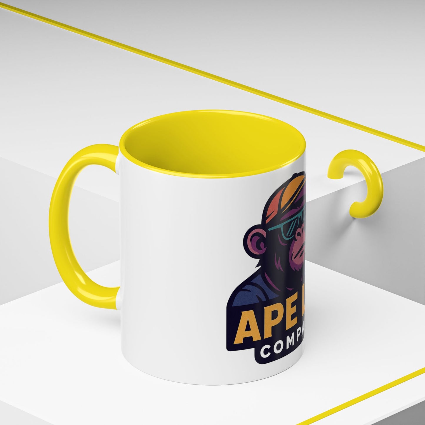 Ape Lab Accent Coffee Mug, Unique Gift, Scientist Drinkware, Birthday, Instant Collection, Office Decor, Customizable Design