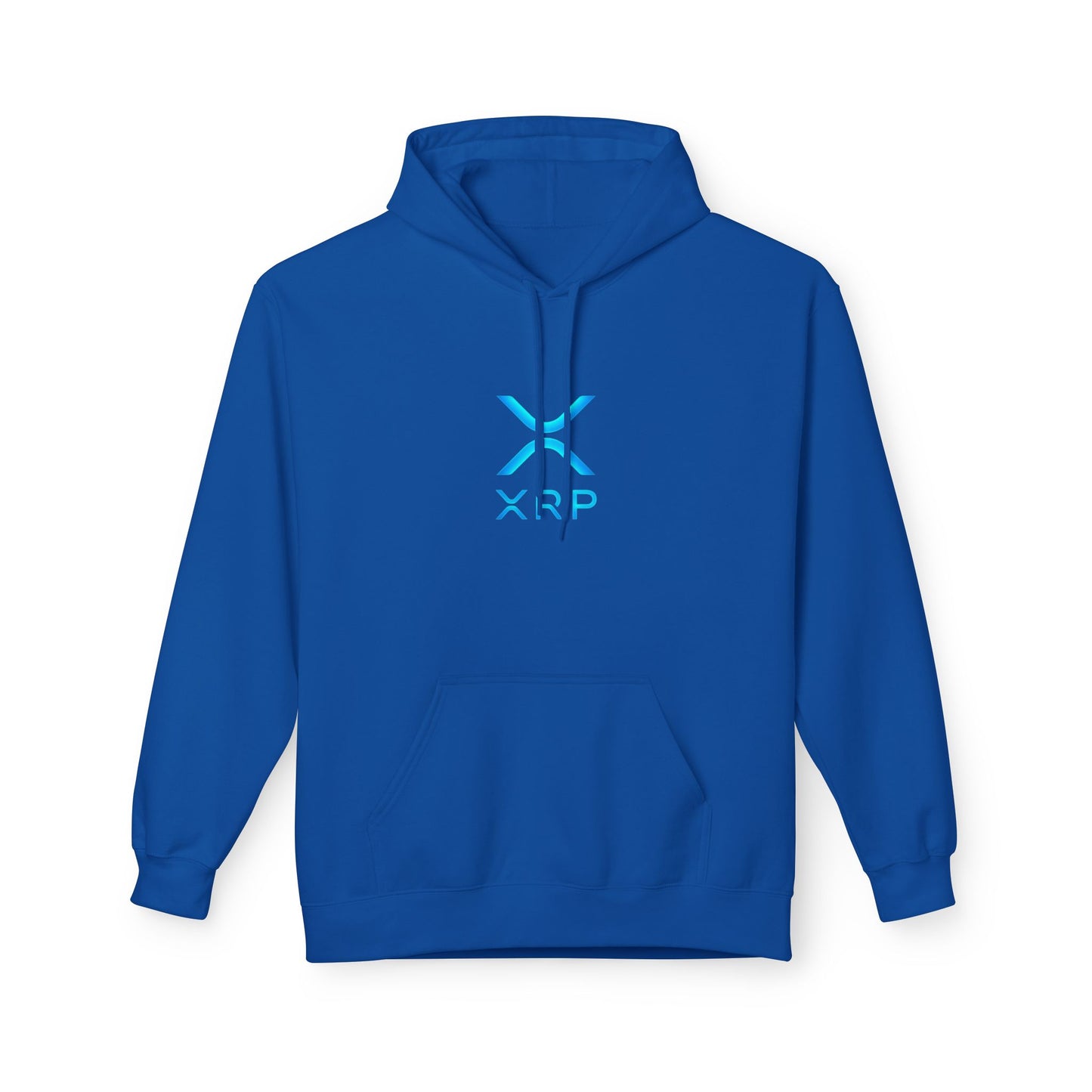 XRP Logo Fleece Hoodie for Crypto Fans, Lightweight Sweater, Ideal Gift for Techies, Unisex Crypto Apparel, Perfect for Casual Wear
