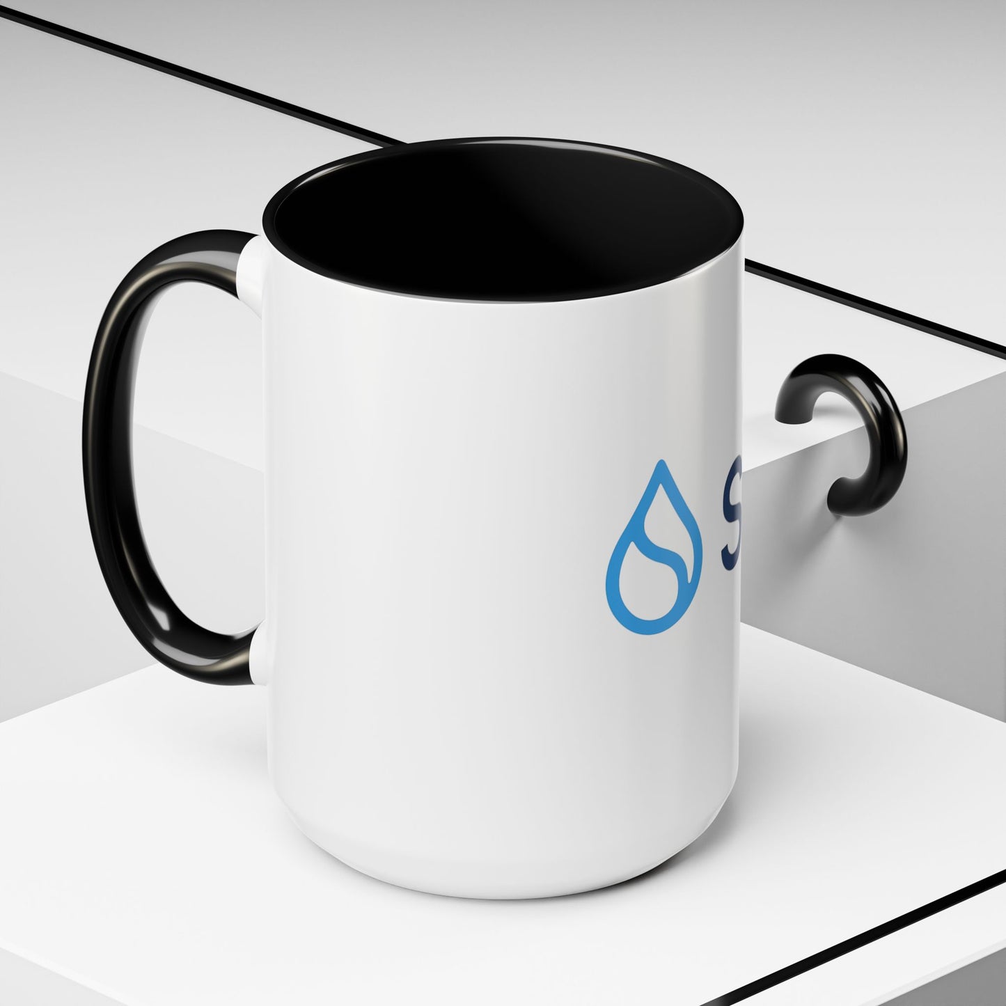SUI Stylish Accent Coffee Mug - Unique Sui Logo Design, Perfect Gift for Coffee Lovers, Home, Office, or as a Fun Collectible