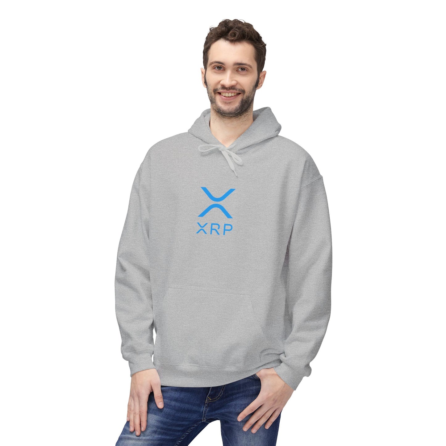 XRP Fleece Hoodie | Unisex Casual Wear, Cryptocurrency Gift, Cozy Sweatshirt for Crypto Enthusiasts, Everyday Hoodie, Perfect for Holidays
