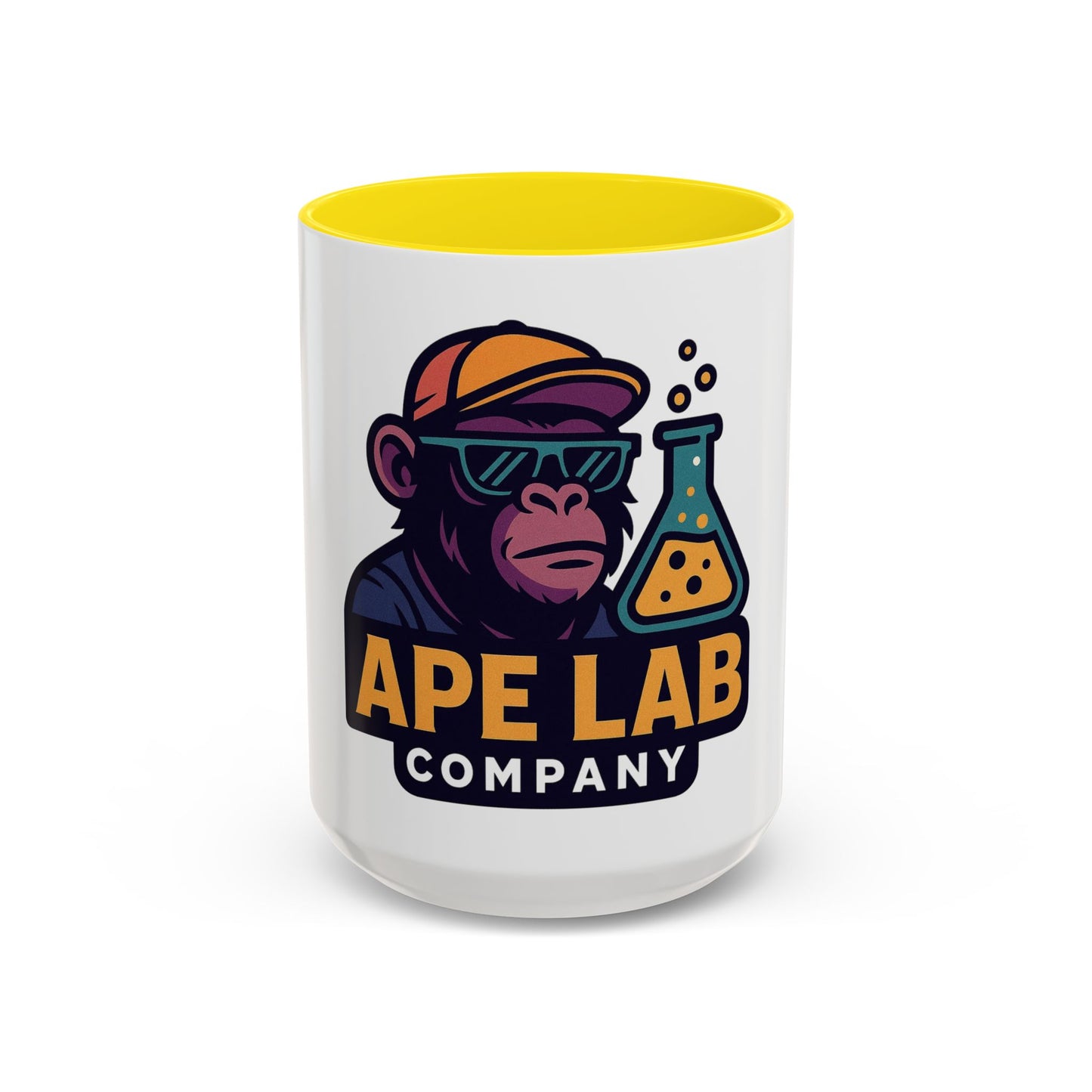 Ape Lab Accent Coffee Mug, Unique Gift, Scientist Drinkware, Birthday, Instant Collection, Office Decor, Customizable Design