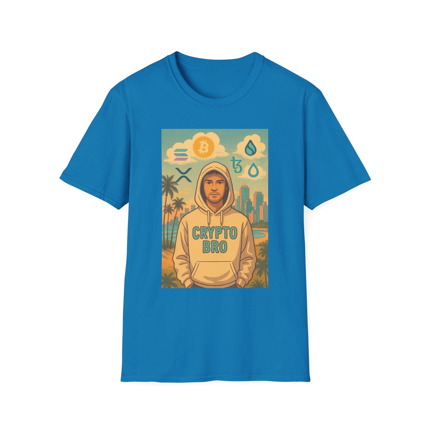 Crypto Bro Miami Unisex Softstyle T-Shirt
