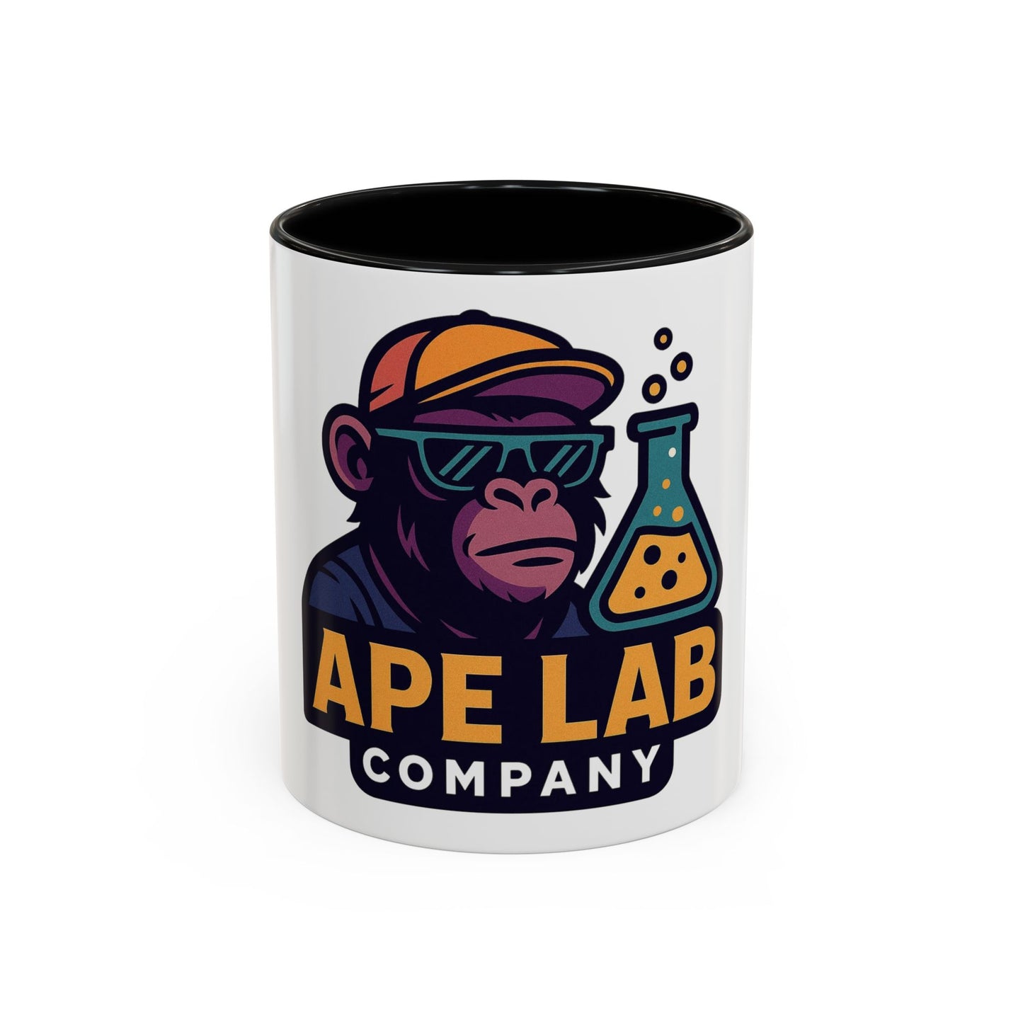 Ape Lab Accent Coffee Mug, Unique Gift, Scientist Drinkware, Birthday, Instant Collection, Office Decor, Customizable Design