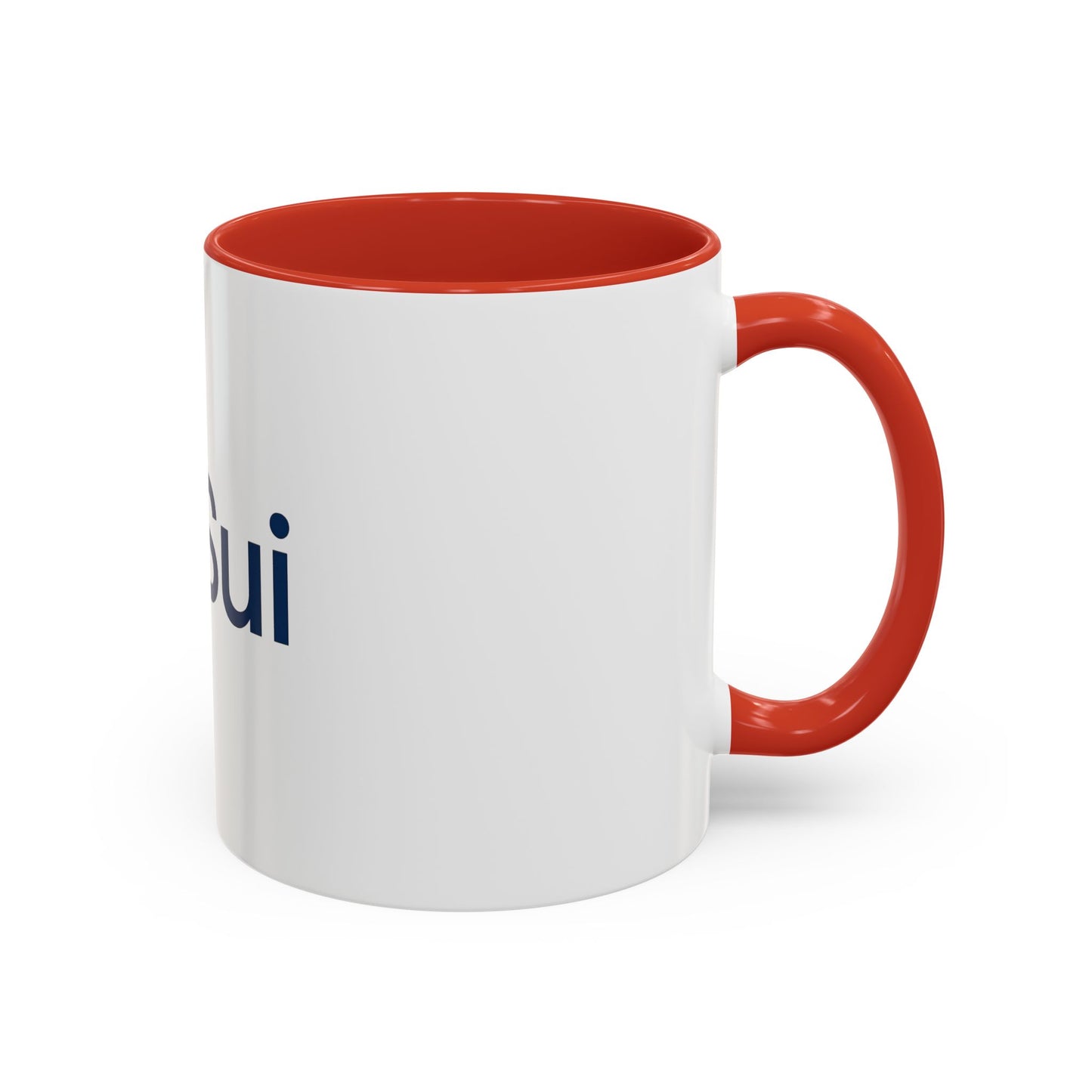 SUI Stylish Accent Coffee Mug - Unique Sui Logo Design, Perfect Gift for Coffee Lovers, Home, Office, or as a Fun Collectible