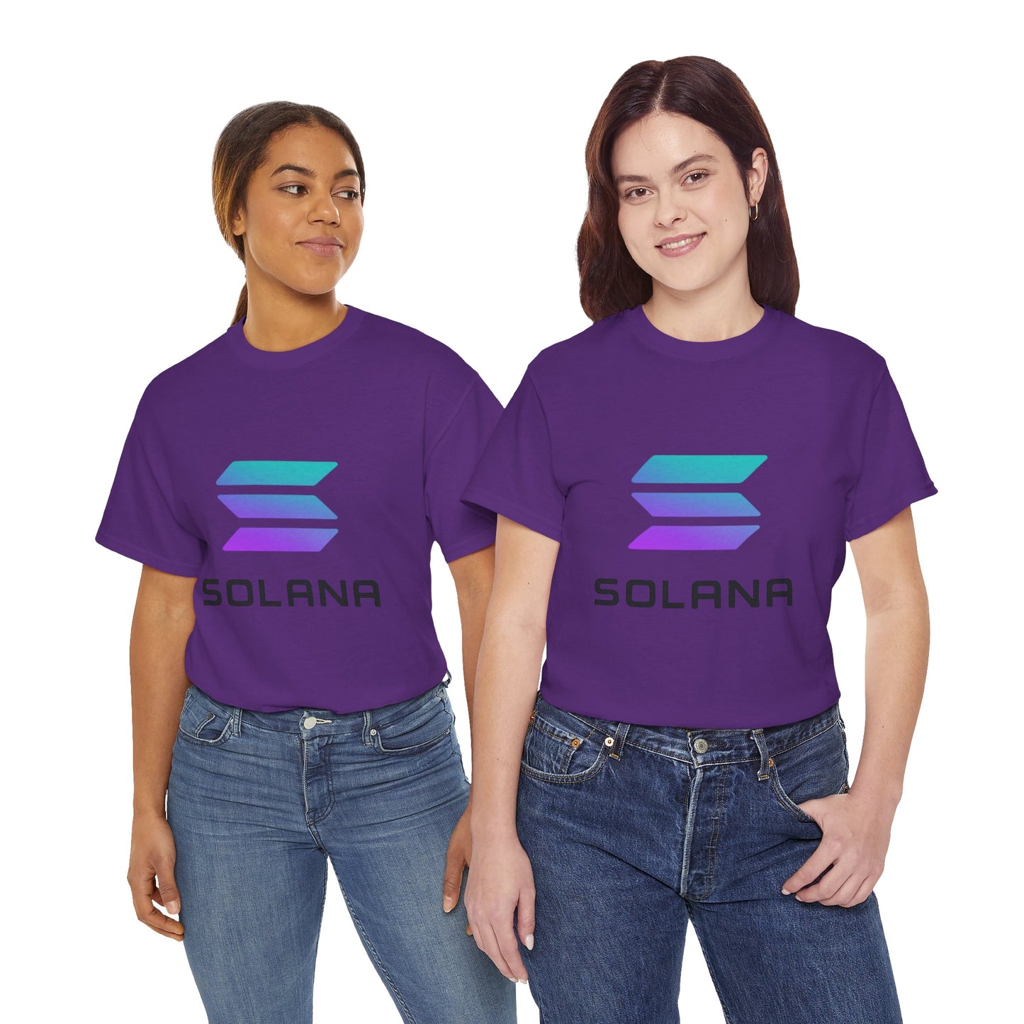 Solana Unisex Heavy Cotton Tee, Crypto Apparel, Gamer Shirt, Tech Enthusiast Wear, Unique Gift for Blockchain Lovers, Trending Fashion