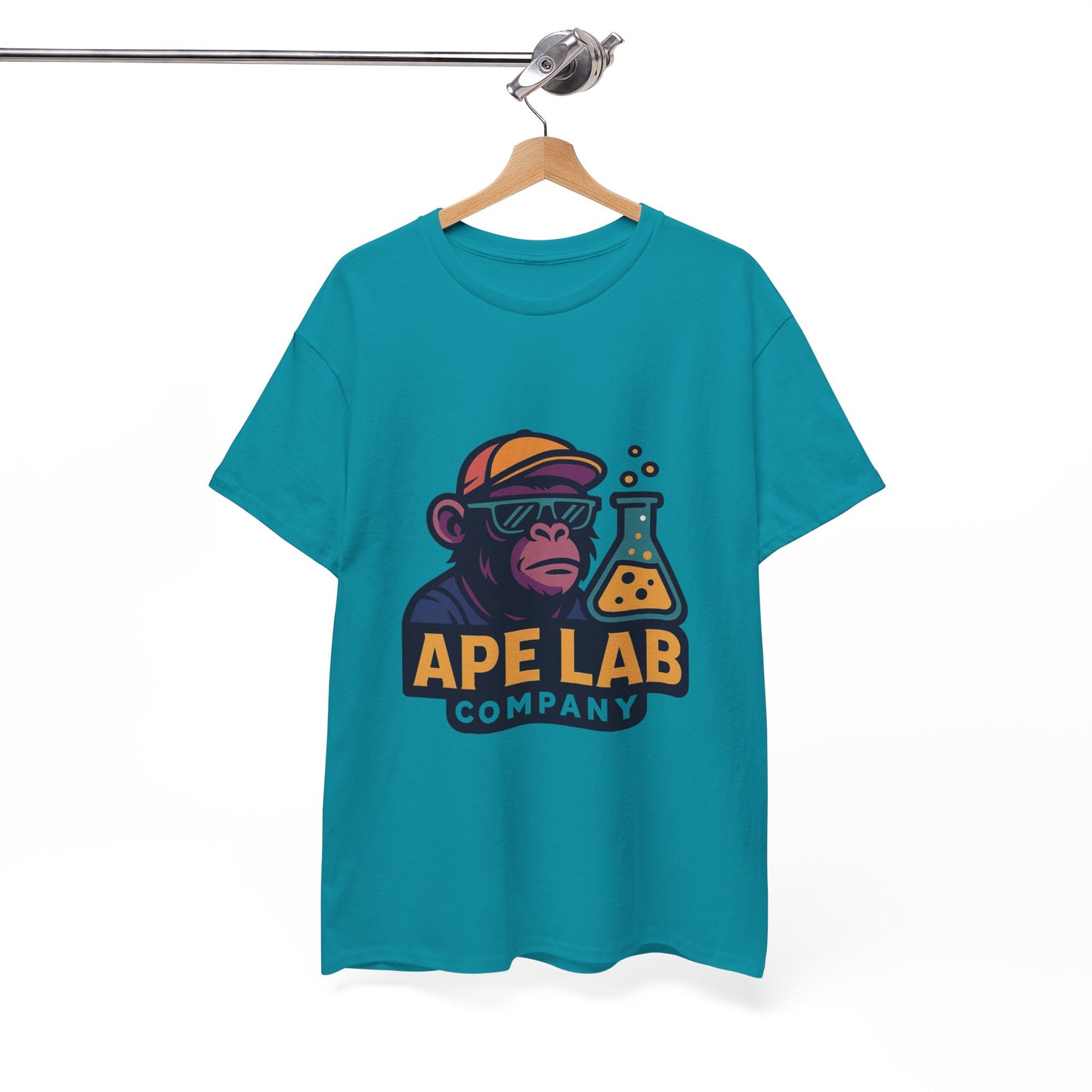 Ape Lab Company Unisex Heavy Cotton Tee - Fun and Stylish Tee for Science Lovers, Perfect for Casual Wear, Gifts, Birthdays, and Parties