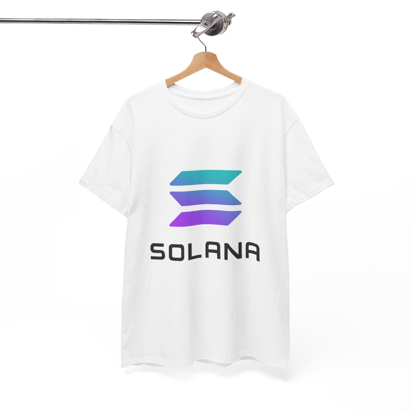 Solana Unisex Heavy Cotton Tee, Crypto Apparel, Gamer Shirt, Tech Enthusiast Wear, Unique Gift for Blockchain Lovers, Trending Fashion