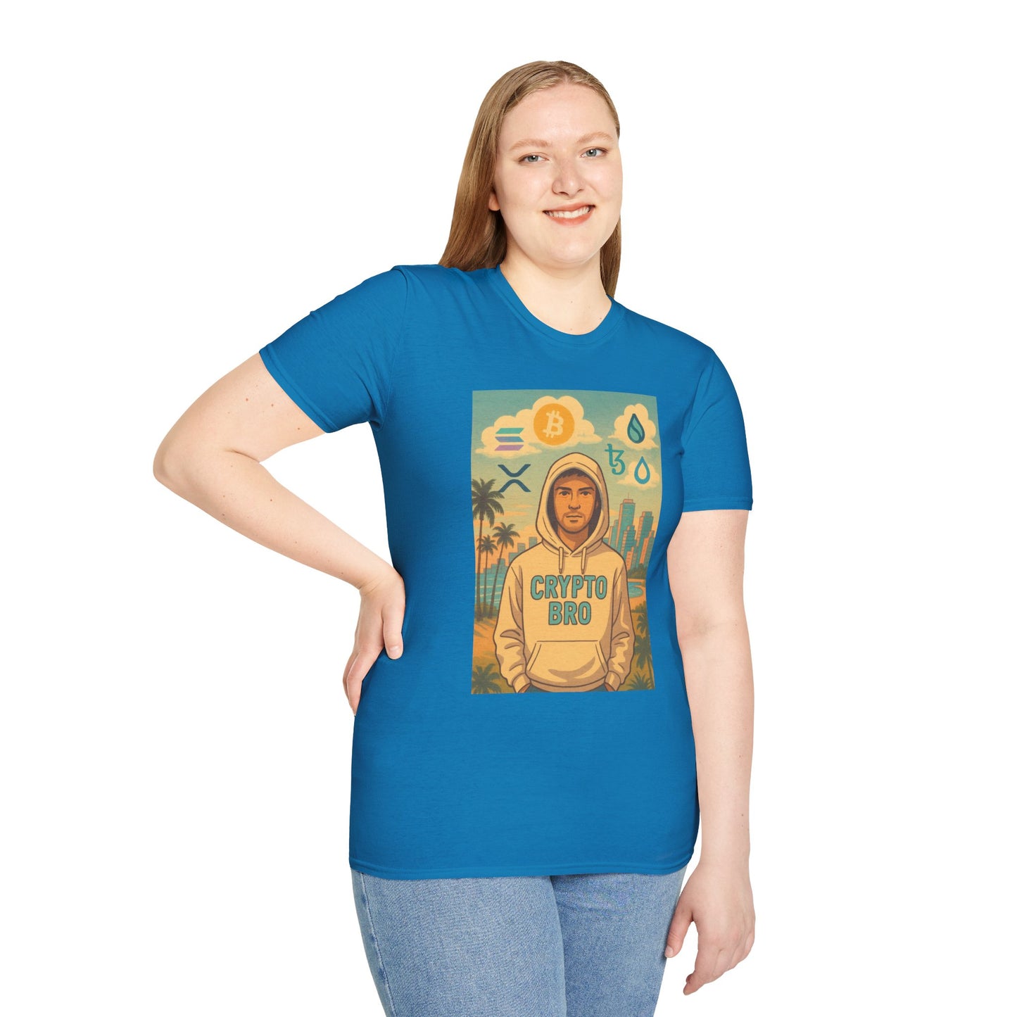 Crypto Bro Miami Unisex Softstyle T-Shirt