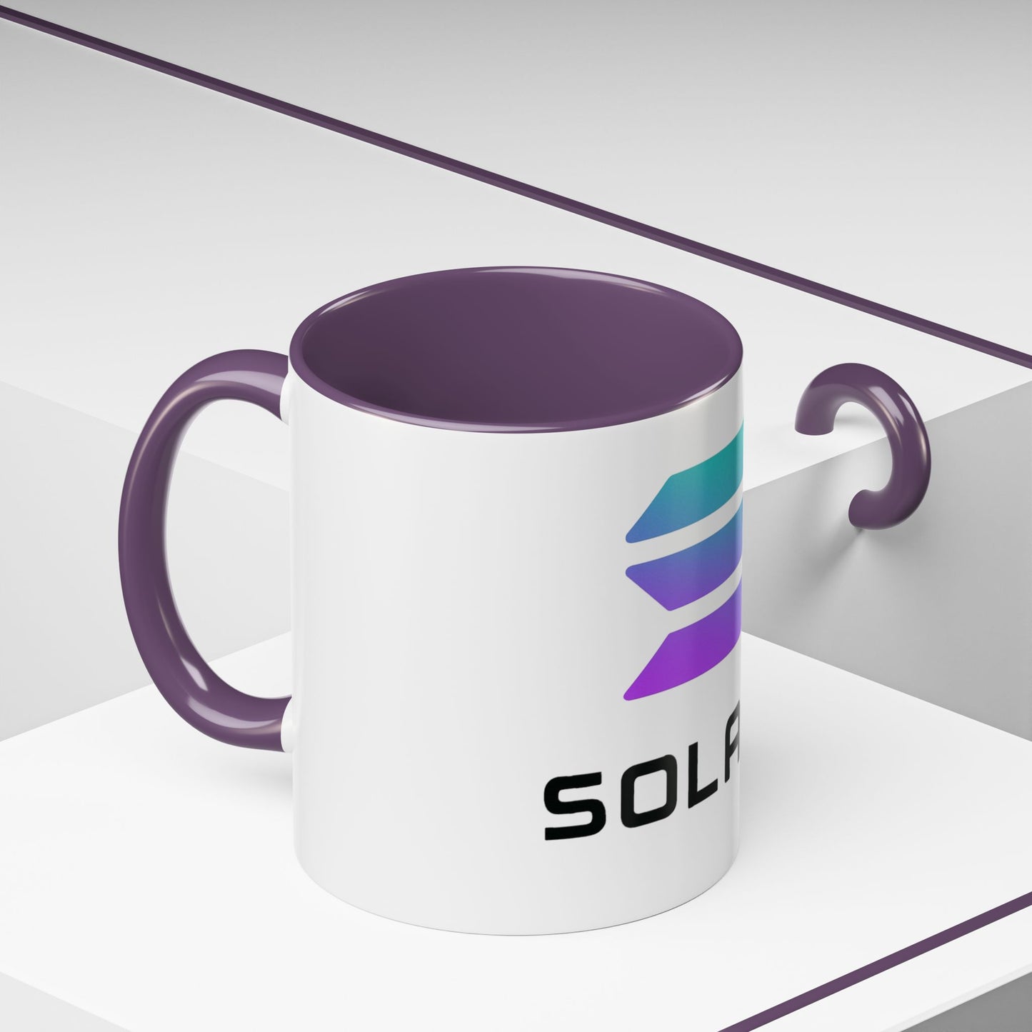 Solana Accent Coffee Mug - Perfect for Crypto Lovers, Stylish Drinkware, Gift for Tech Enthusiasts, Unique Office Accessories, Modern [...]